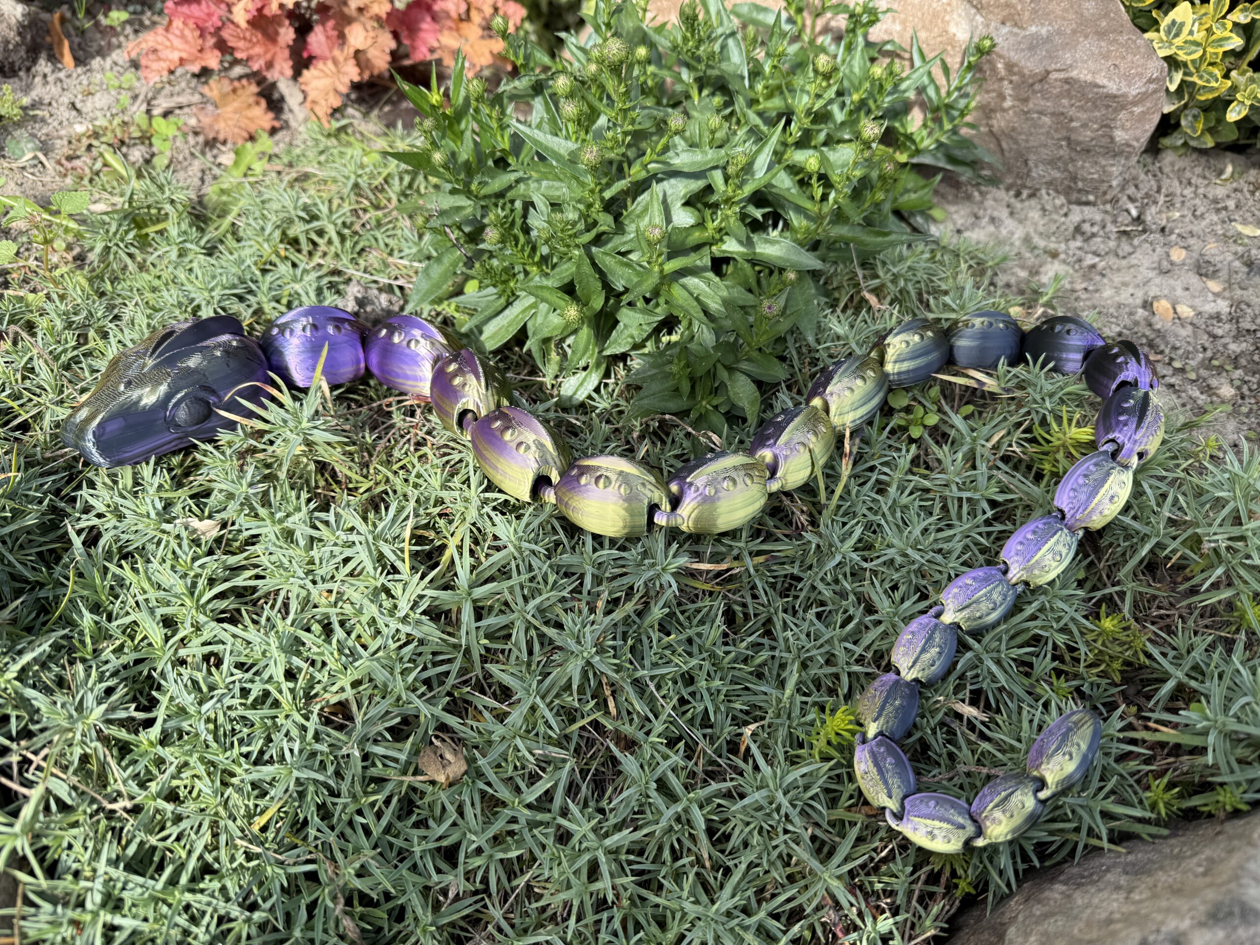 Przegubowy Wąż 3D – imponujący rozmiar 77 cm, bajeczna figurka, zabawka - obrazek 11