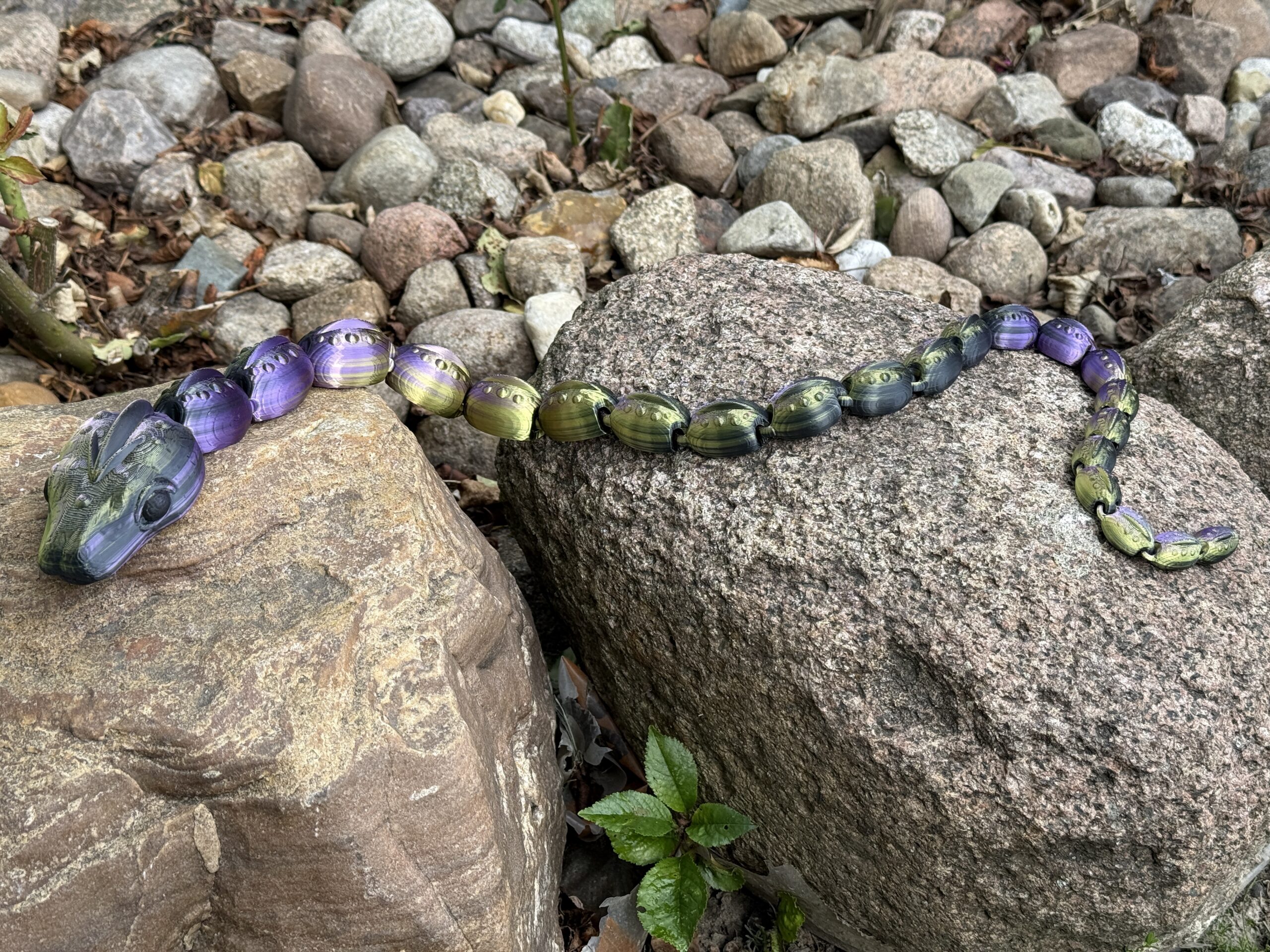 Przegubowy Wąż 3D – imponujący rozmiar 77 cm, bajeczna figurka, zabawka - obrazek 17