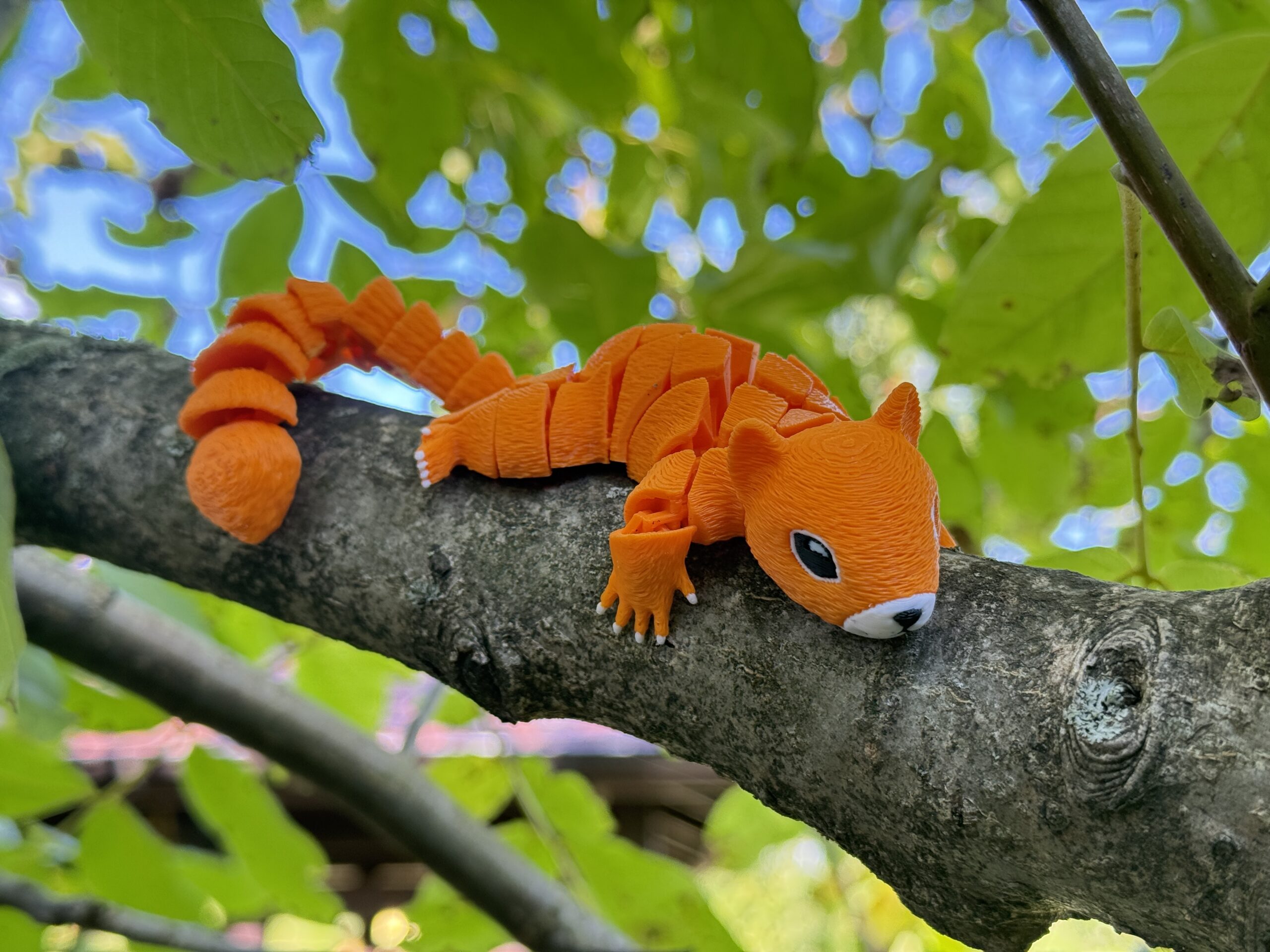 Wiewiórka segmentowa 3D – Twój ruchomy, antystresowy przyjaciel, zabawka, słodka ozdoba - obrazek 7