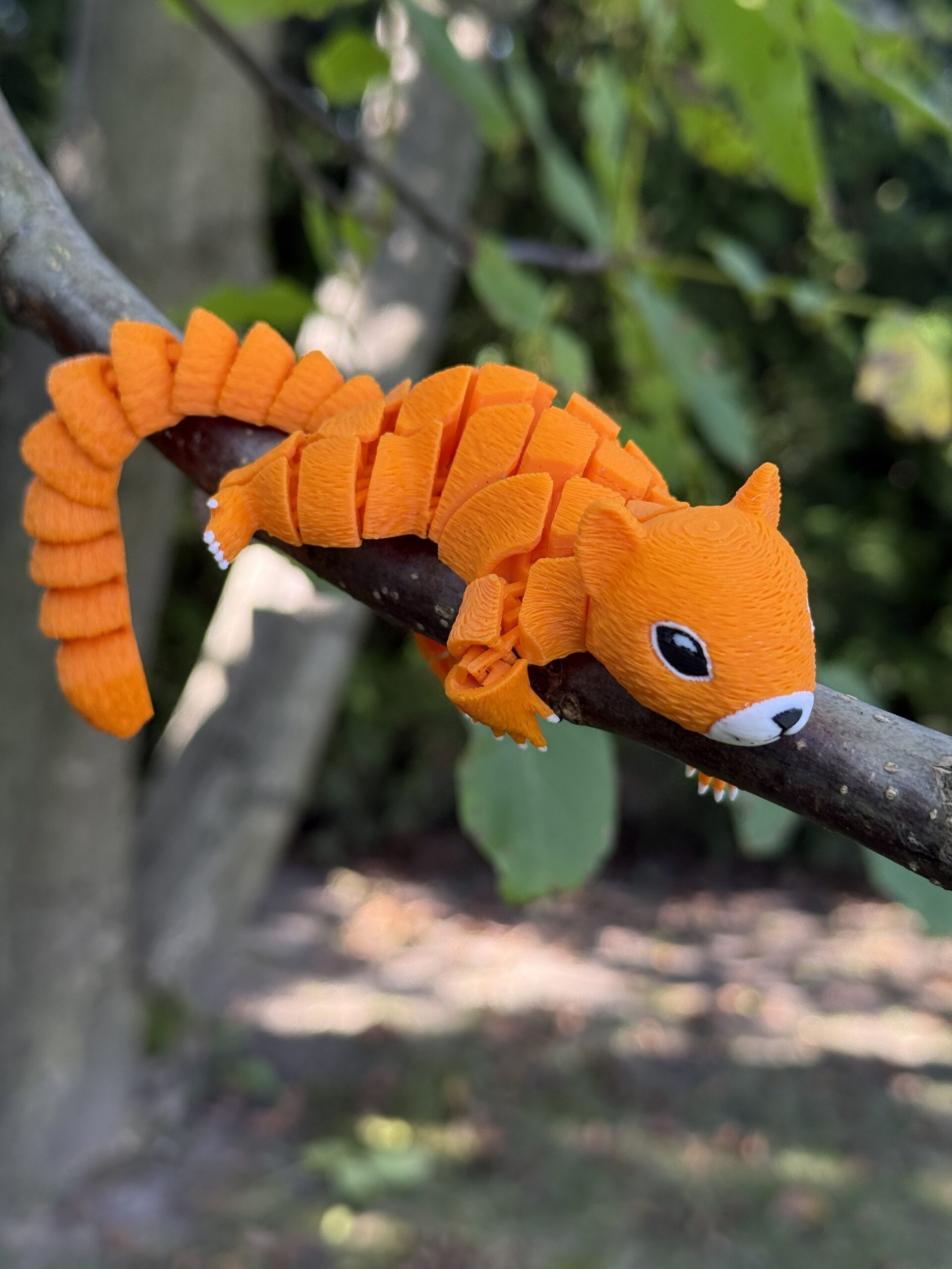 Wiewiórka segmentowa 3D – Twój ruchomy, antystresowy przyjaciel, zabawka, słodka ozdoba - obrazek 8