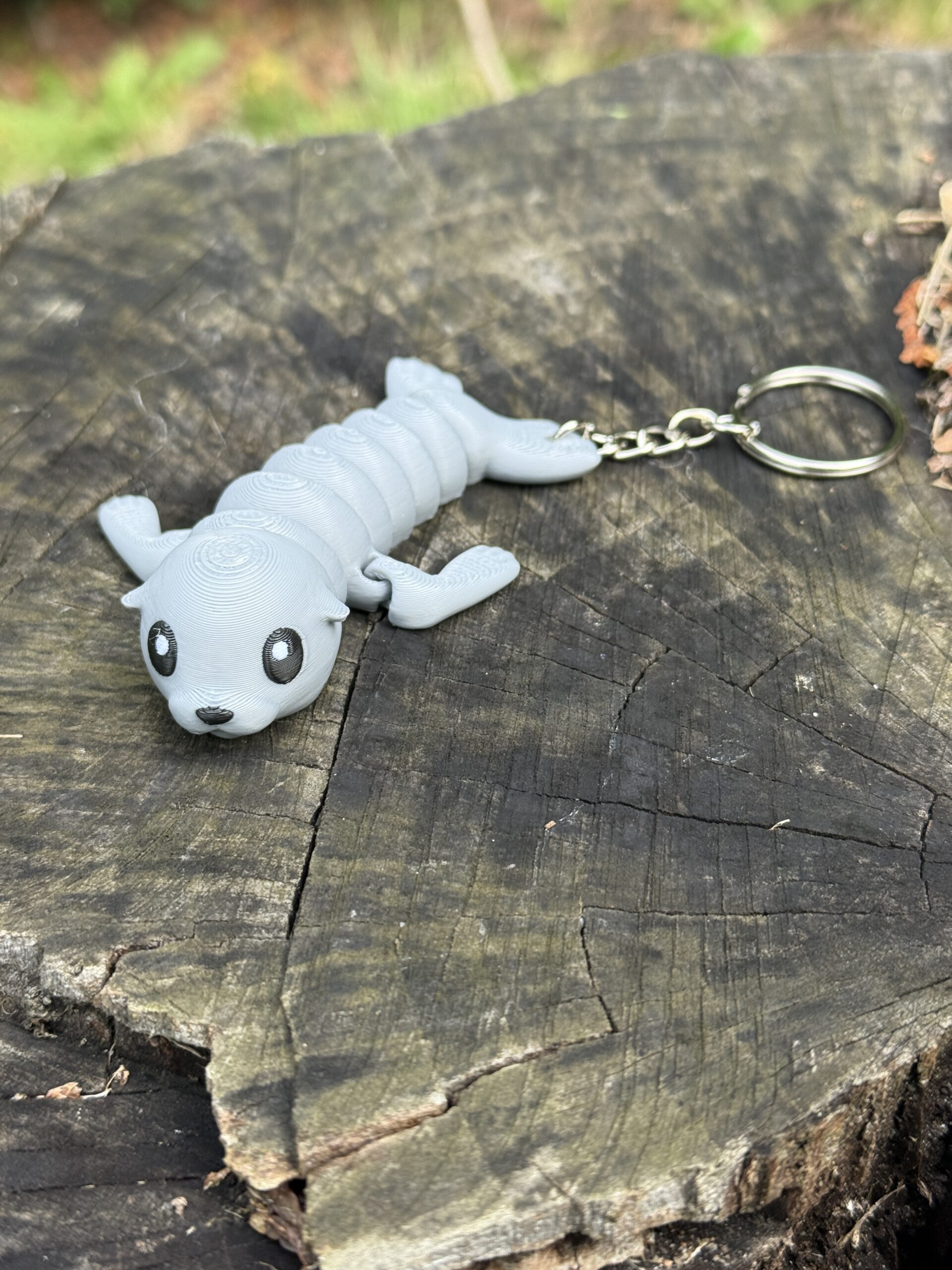 Foka 3D – przegubowy brelok i mini figurka, zabawka, gadżet - obrazek 2