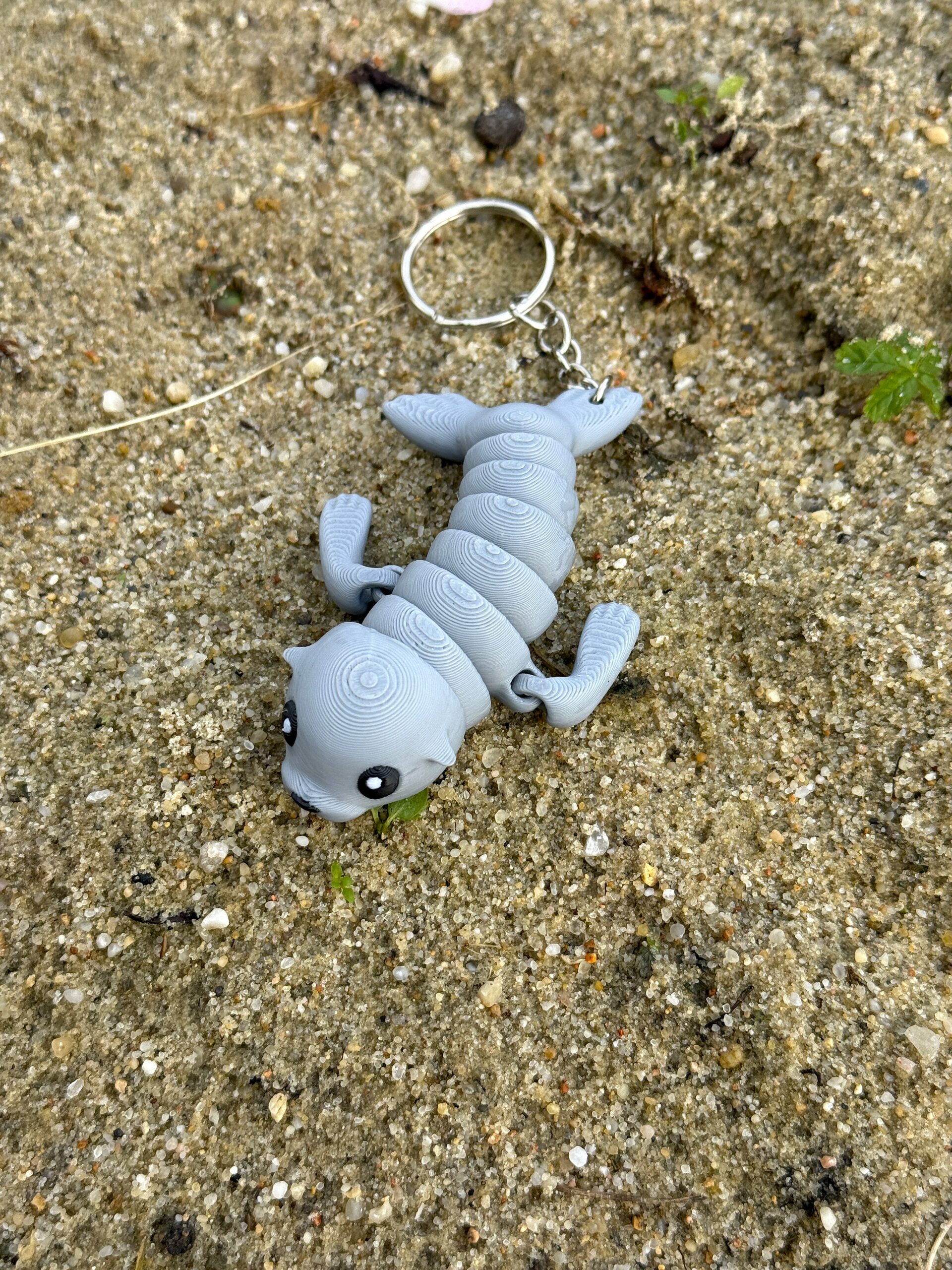 Foka 3D – przegubowy brelok i mini figurka, zabawka, gadżet - obrazek 6