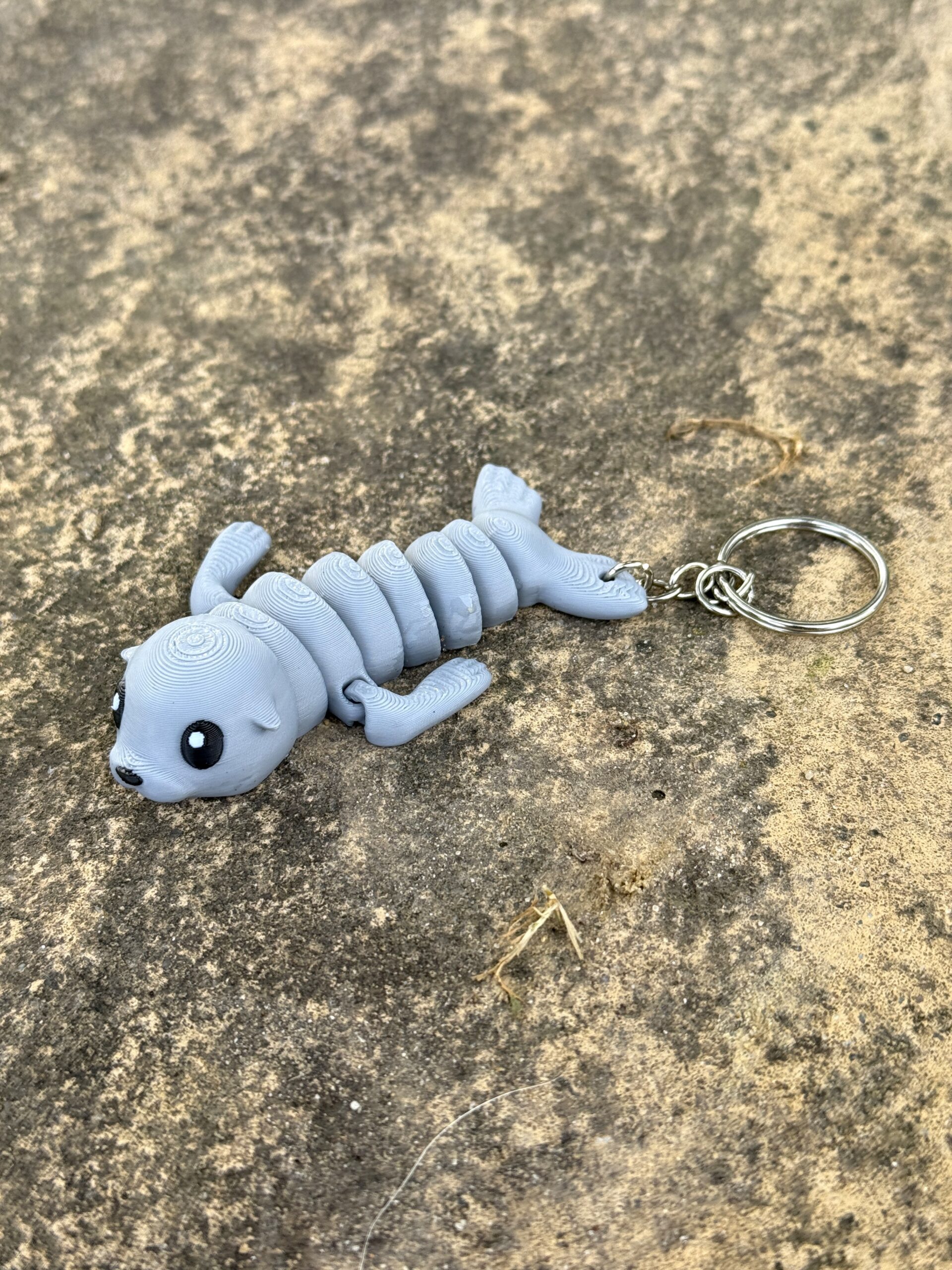 Foka 3D – przegubowy brelok i mini figurka, zabawka, gadżet - obrazek 7