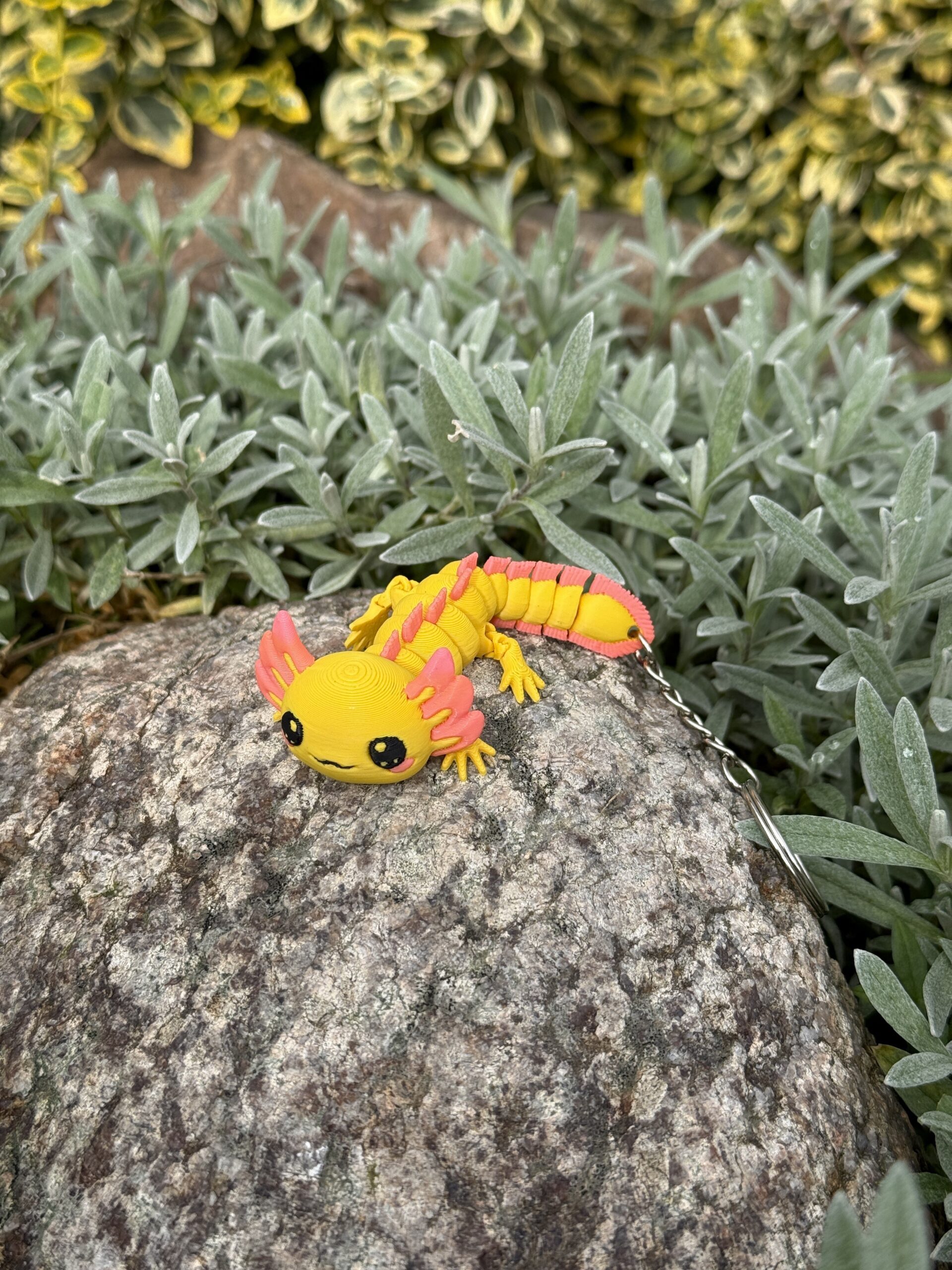 Magiczny Aksolotl 3D – przegubowy brelok i mini figurka, zabawka, gadżet - obrazek 9