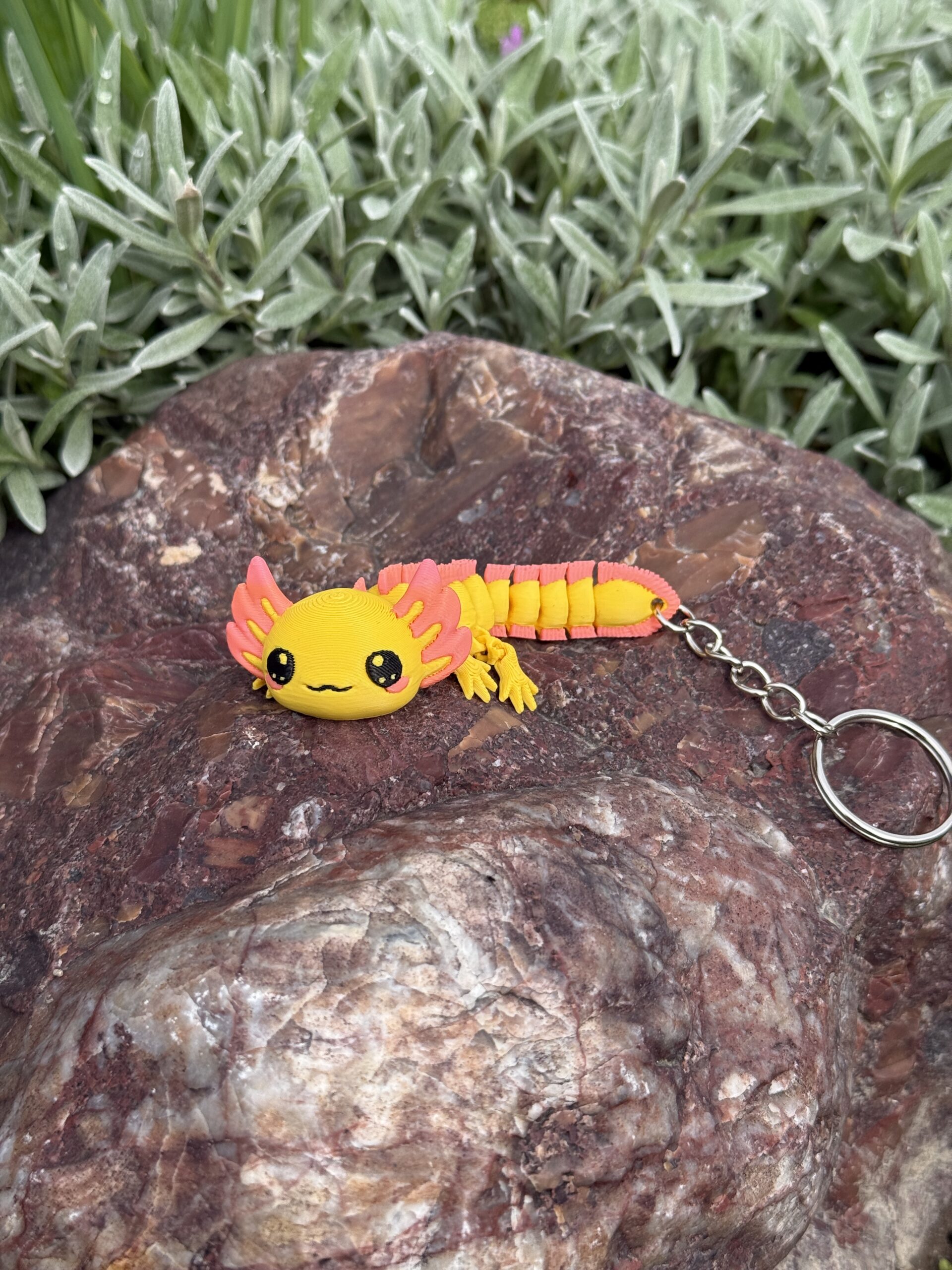 Magiczny Aksolotl 3D – przegubowy brelok i mini figurka, zabawka, gadżet - obrazek 10