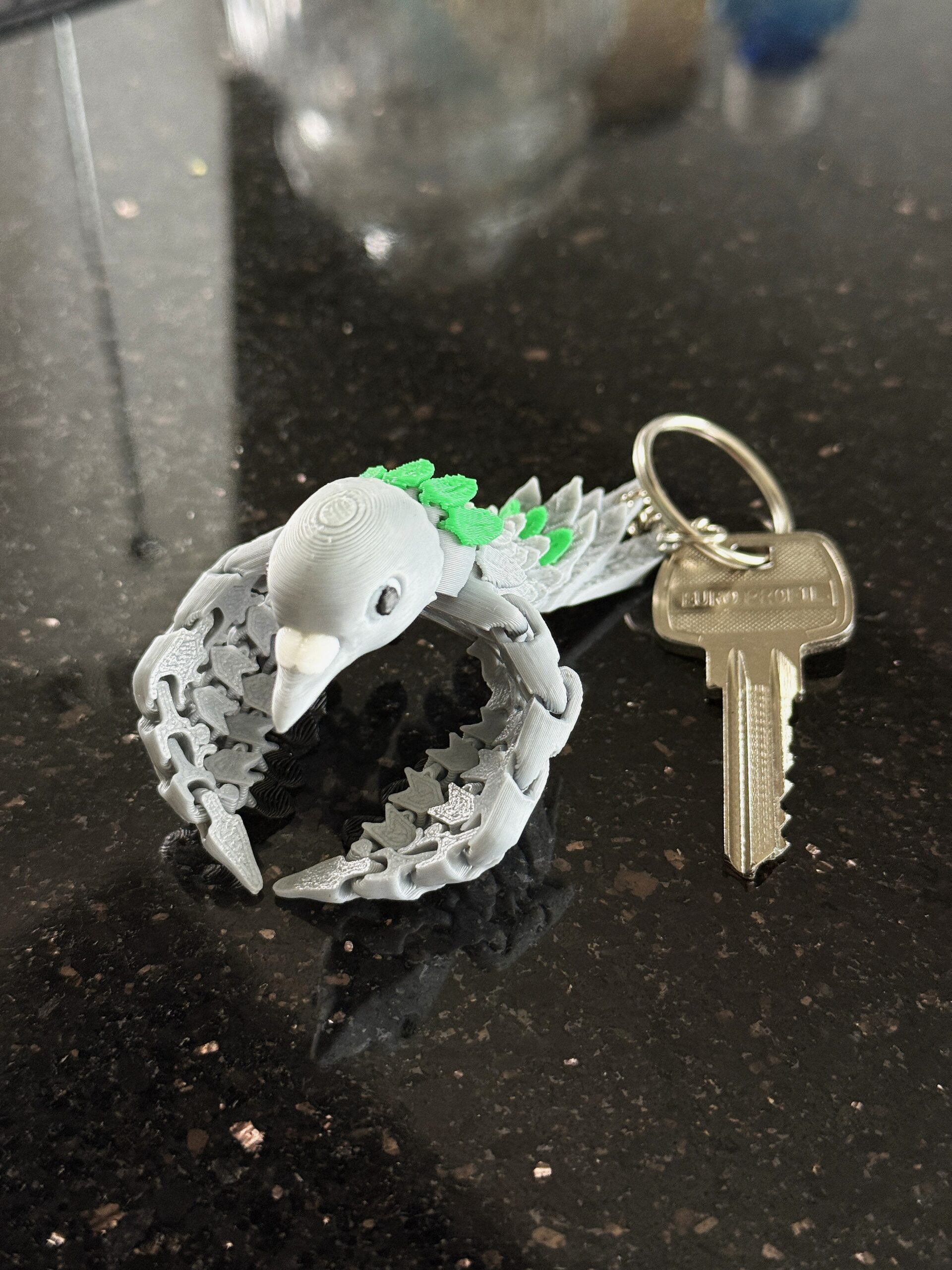 Gołąb Przegubowy 3D – realistyczny brelok i mini figurka, zabawka, gadżet - obrazek 16