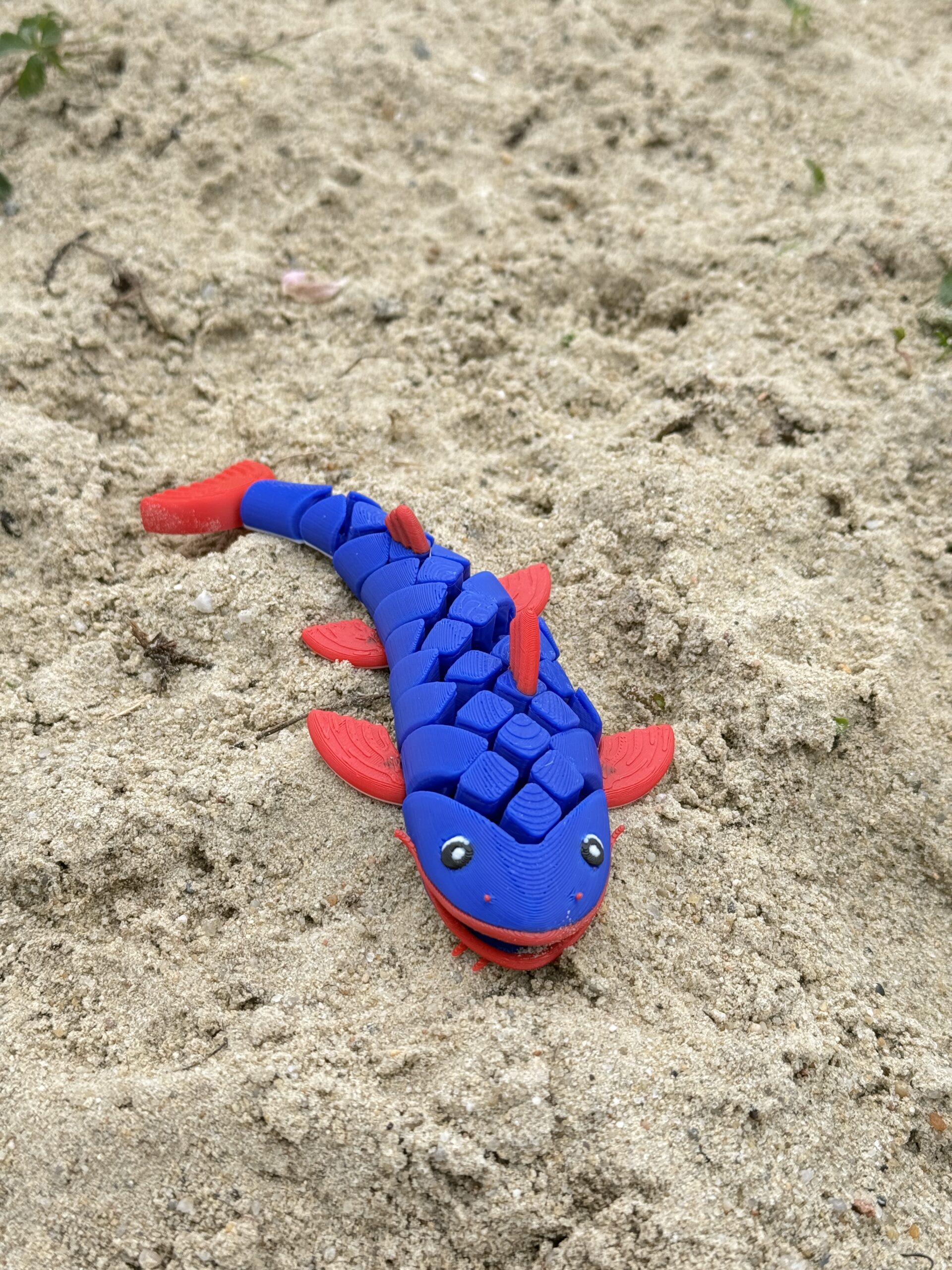 Segmentowy Sum 3D – wesoła rybka, ruchoma zabawka, prezent, ozdoba - obrazek 14