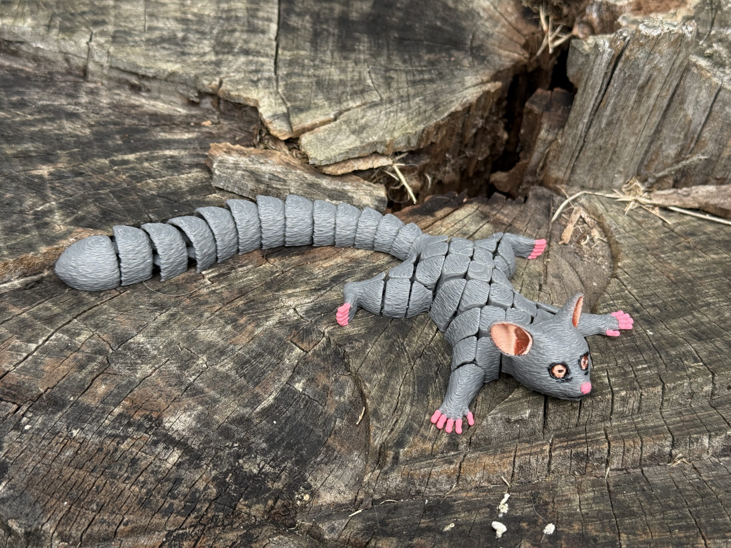 Galago segmentowy 3D – nocny skoczek z dżungli, ruchoma zabawka, prezent - obrazek 12