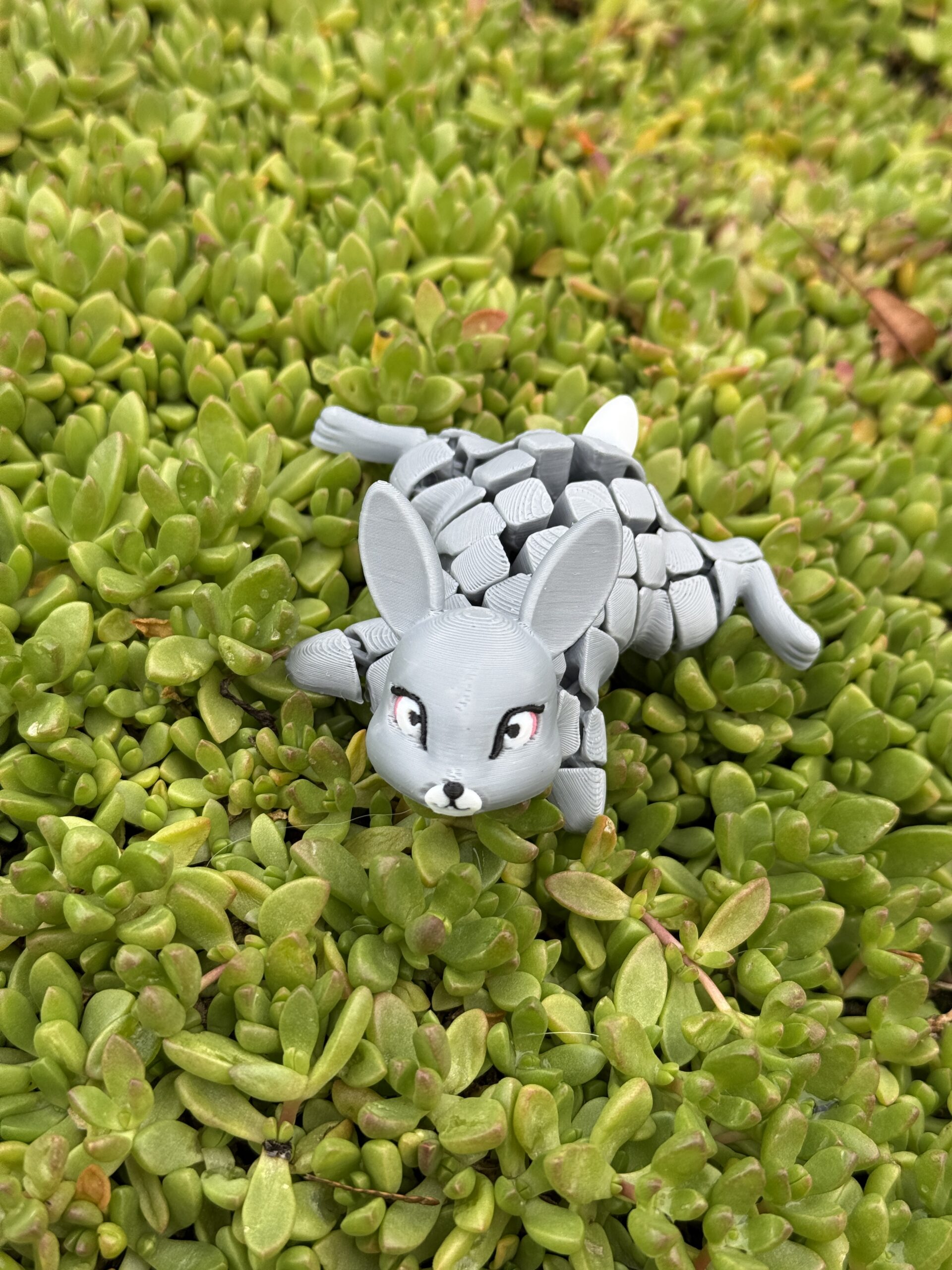 Króliczek, królik Segmentowy 3D – urocza ruchoma figurka, zabawka, prezent - obrazek 4