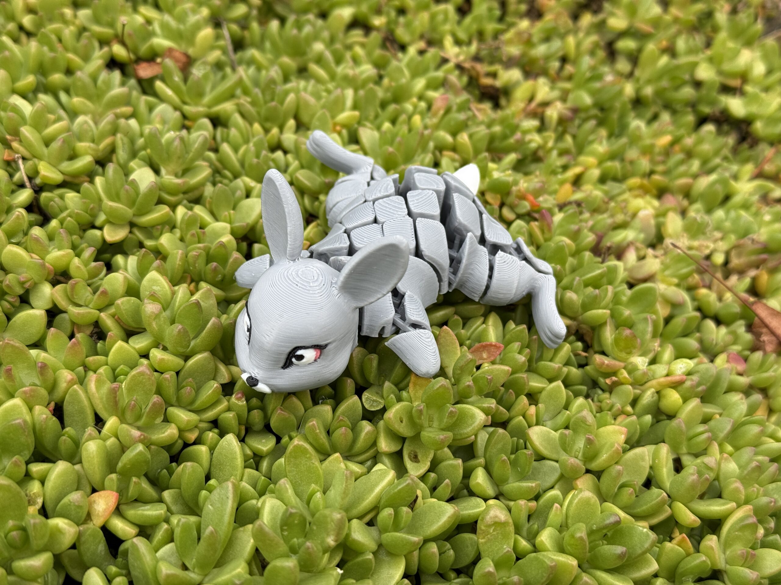 Króliczek, królik Segmentowy 3D – urocza ruchoma figurka, zabawka, prezent - obrazek 5