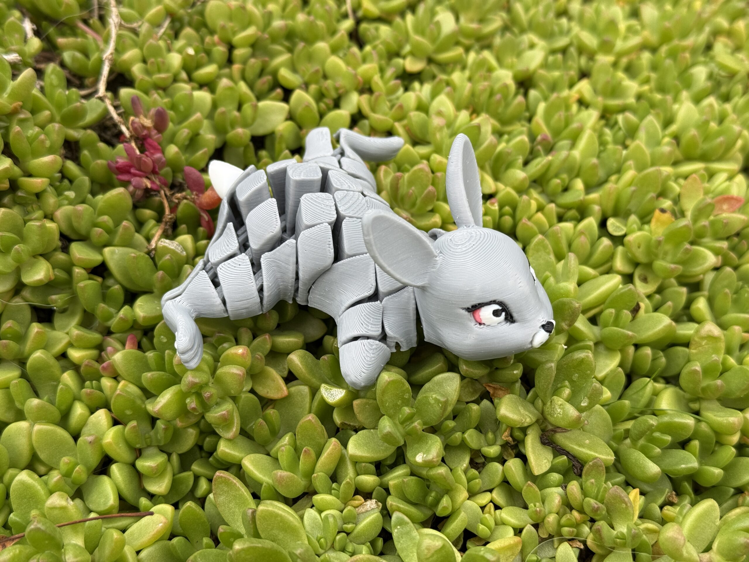 Króliczek, królik Segmentowy 3D – urocza ruchoma figurka, zabawka, prezent - obrazek 6