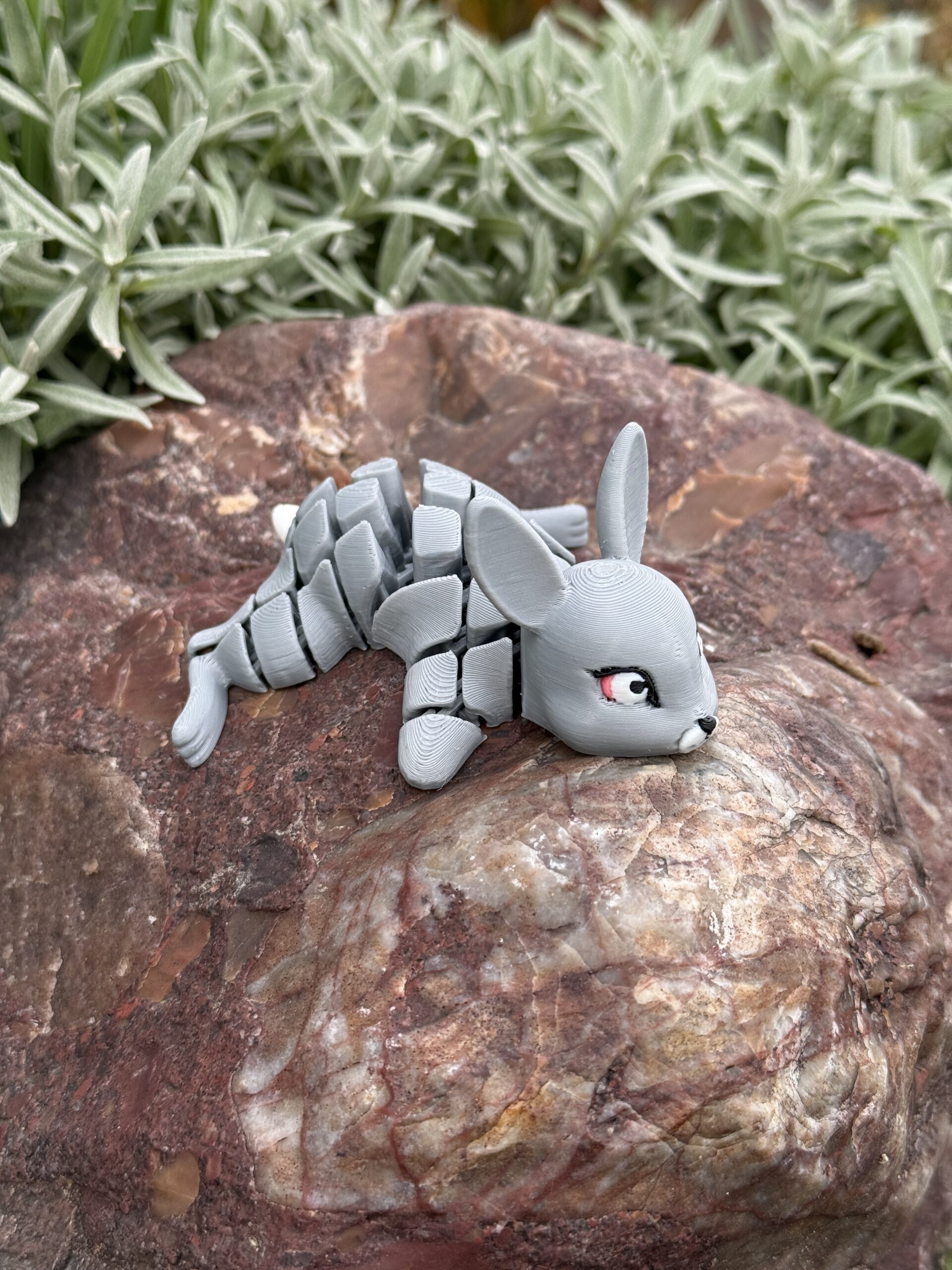 Króliczek, królik Segmentowy 3D – urocza ruchoma figurka, zabawka, prezent - obrazek 8