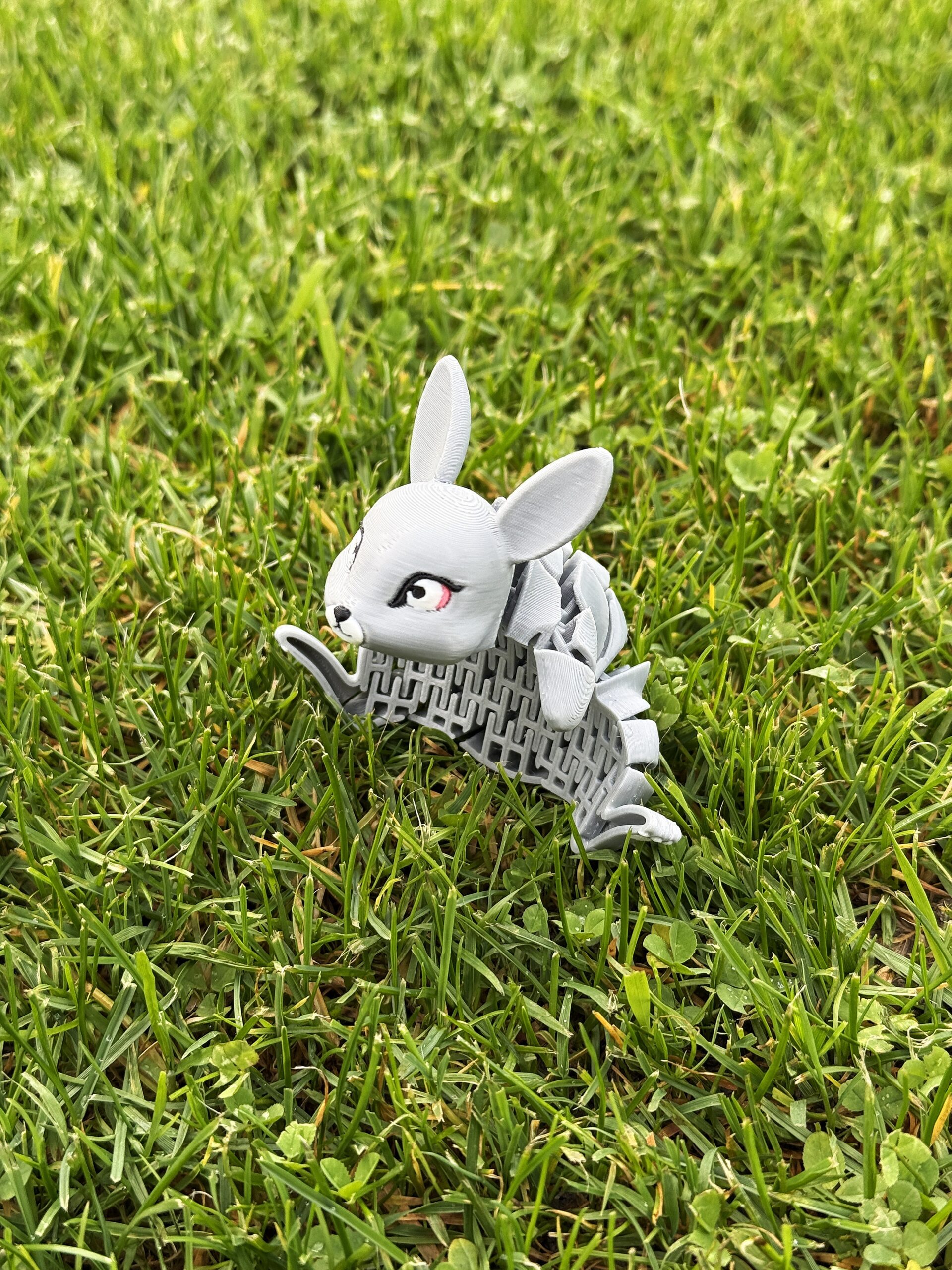 Króliczek, królik Segmentowy 3D – urocza ruchoma figurka, zabawka, prezent - obrazek 12