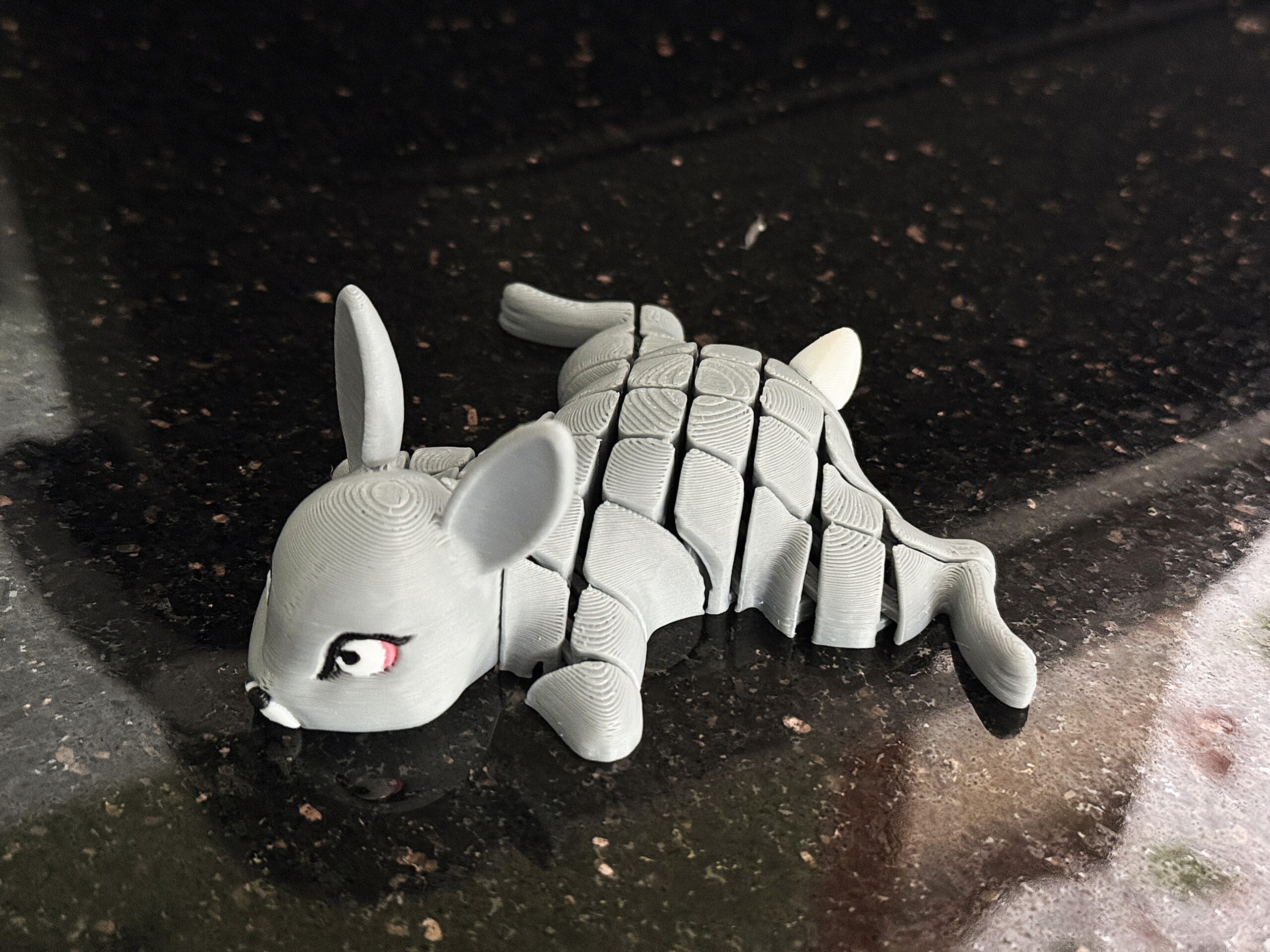 Króliczek, królik Segmentowy 3D – urocza ruchoma figurka, zabawka, prezent - obrazek 15