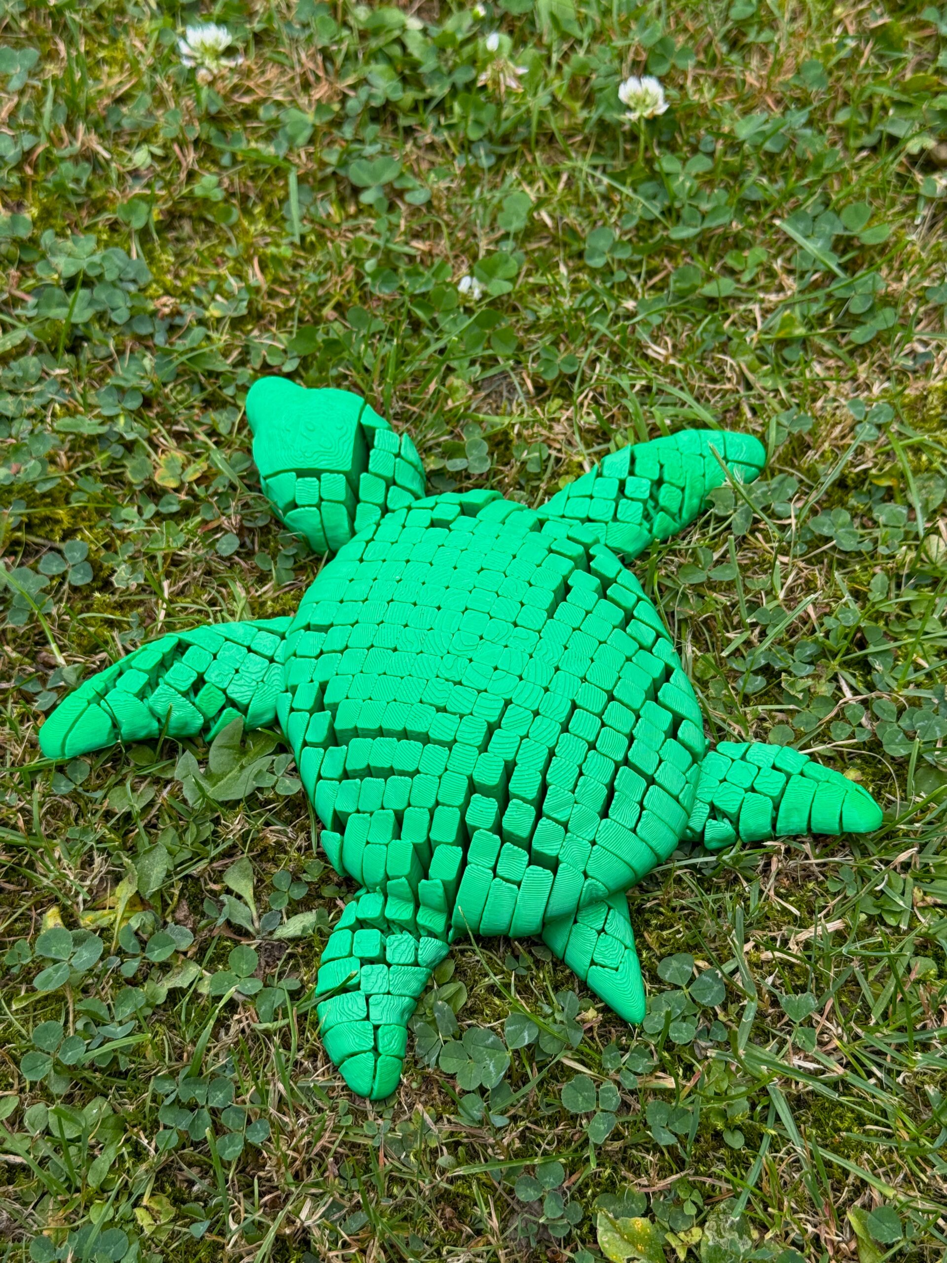 Ogromny żółw morski 3D figurka segmentowa, ruchoma, druk 3D, gadżet dekoracyjny - obrazek 5