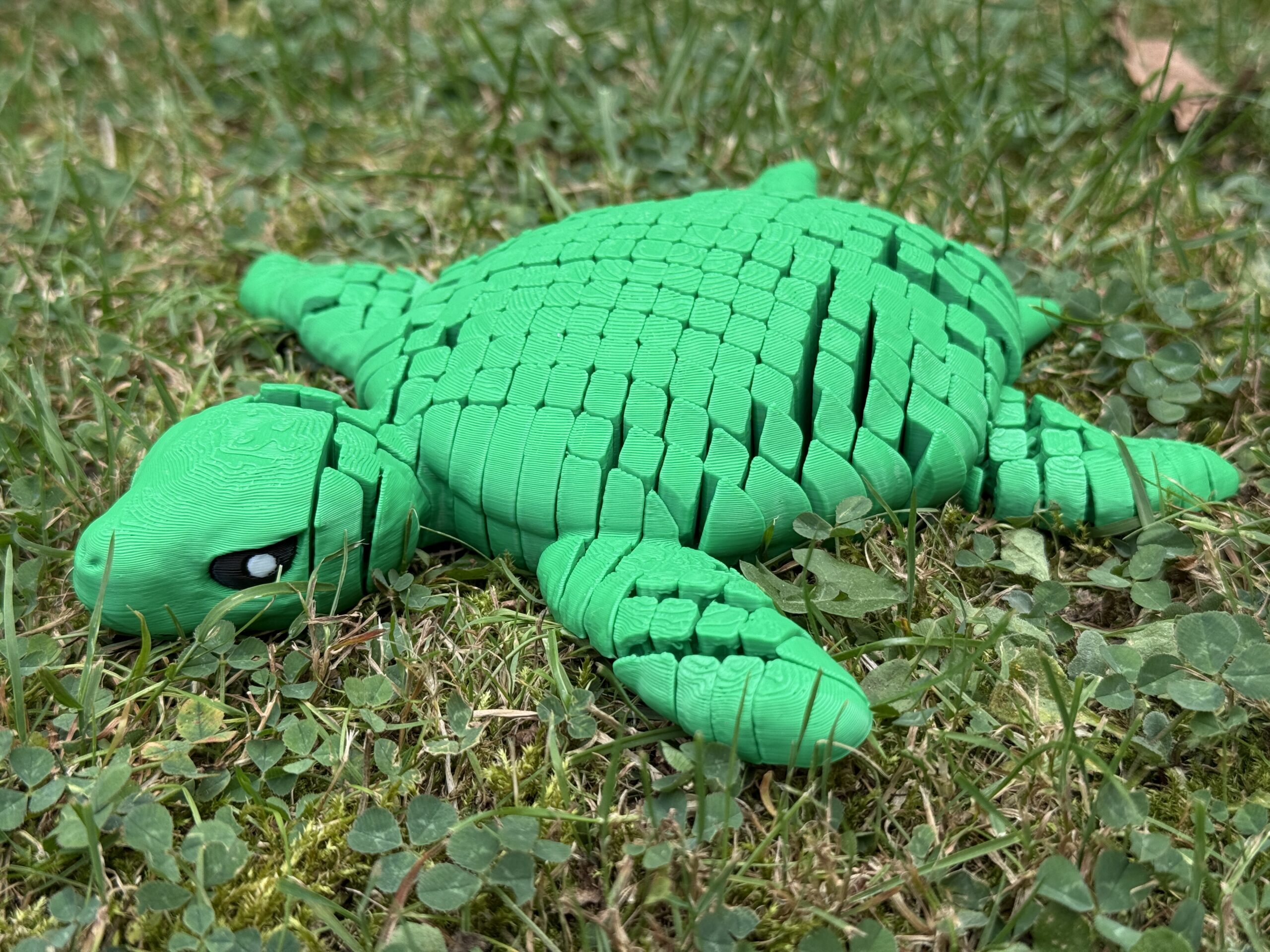 Ogromny żółw morski 3D figurka segmentowa, ruchoma, druk 3D, gadżet dekoracyjny - obrazek 6