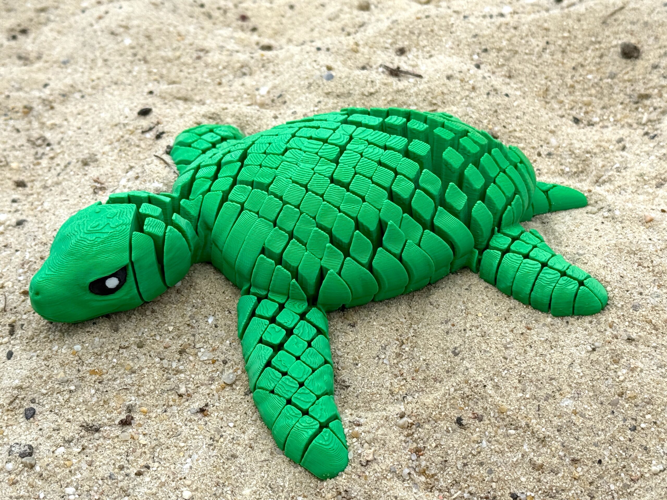 Ogromny żółw morski 3D figurka segmentowa, ruchoma, druk 3D, gadżet dekoracyjny - obrazek 11