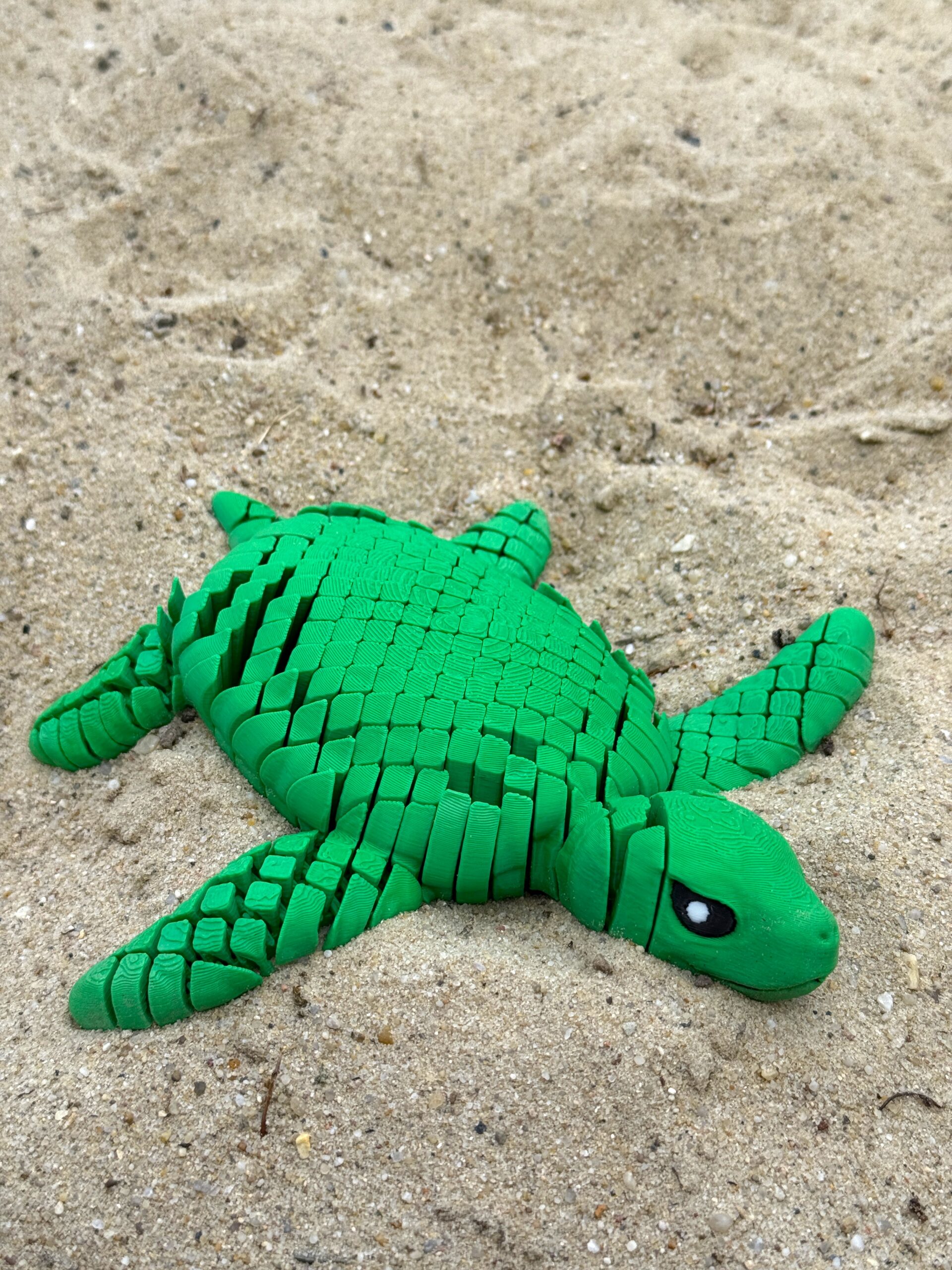 Ogromny żółw morski 3D figurka segmentowa, ruchoma, druk 3D, gadżet dekoracyjny - obrazek 12