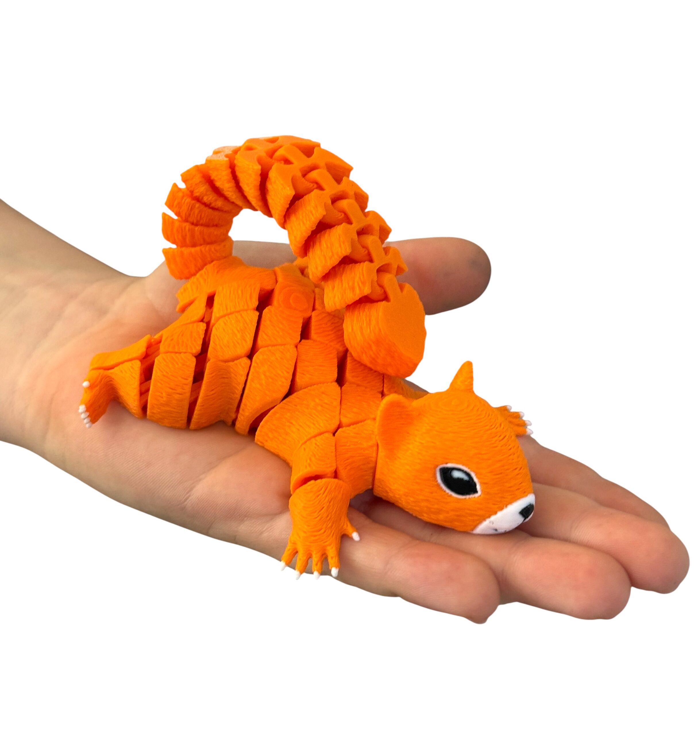 Wiewiórka segmentowa 3D – Twój ruchomy, antystresowy przyjaciel, zabawka, słodka ozdoba