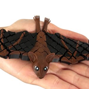 Nietoperz segmentowy 3D – ruchoma figurka z charakterem! Zabawka, ozdoba