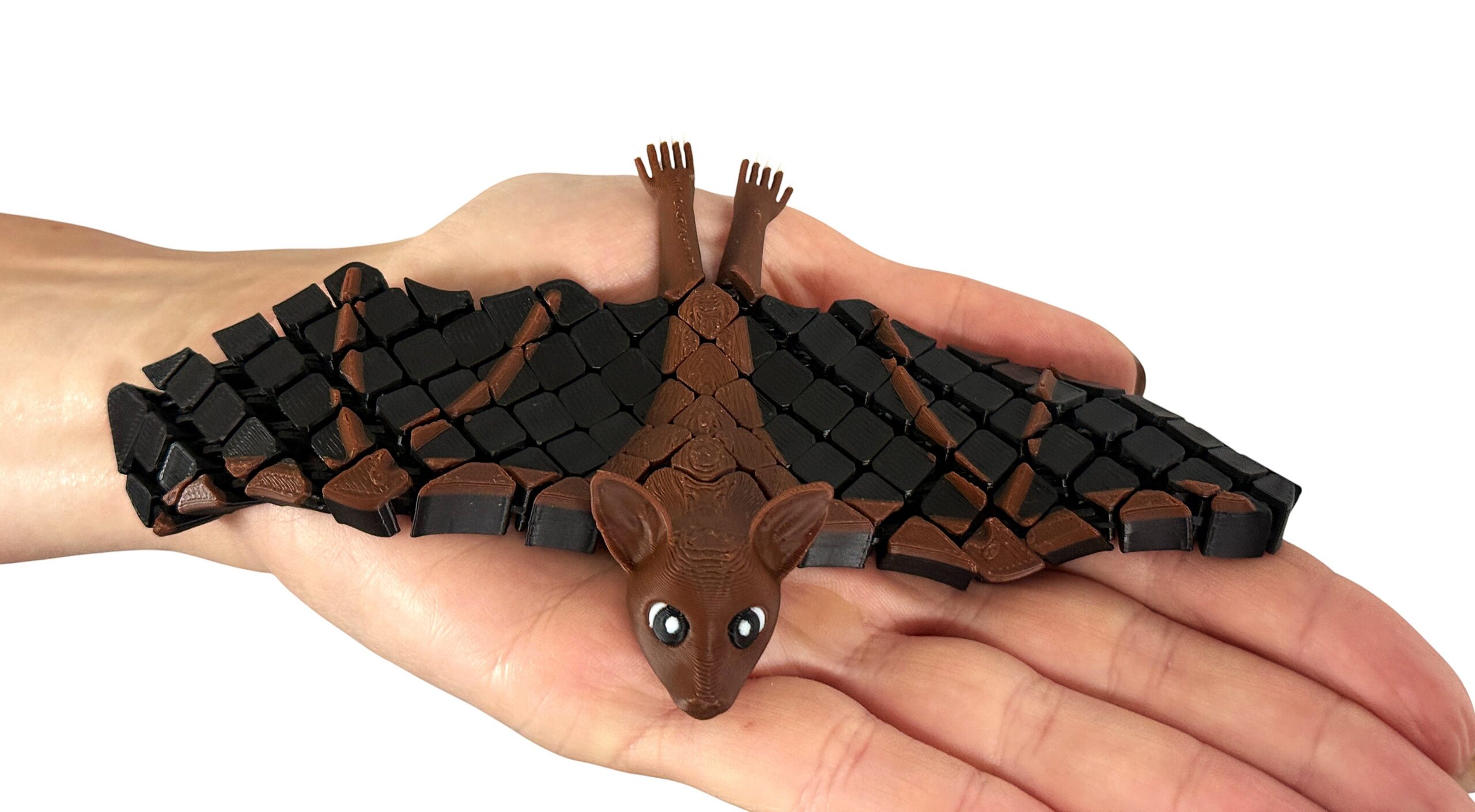 Nietoperz segmentowy 3D – ruchoma figurka z charakterem! Zabawka, ozdoba