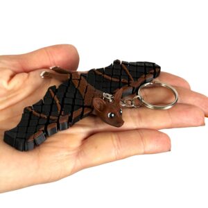 Nietoperz Segmentowy 3D – słodka przegubowa figurka i brelok z charakterem, zabawka