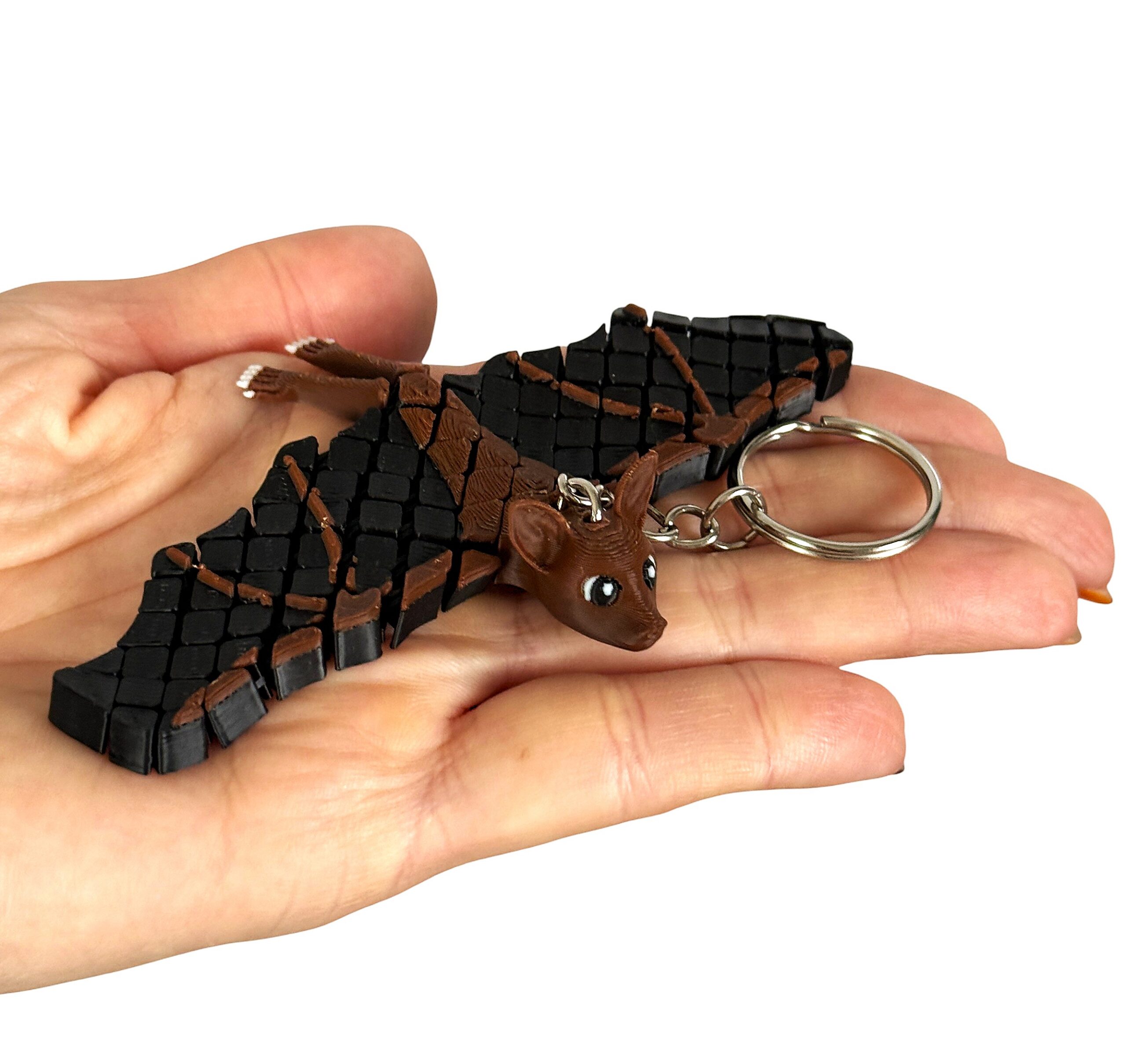 Nietoperz Segmentowy 3D – słodka przegubowa figurka i brelok z charakterem, zabawka