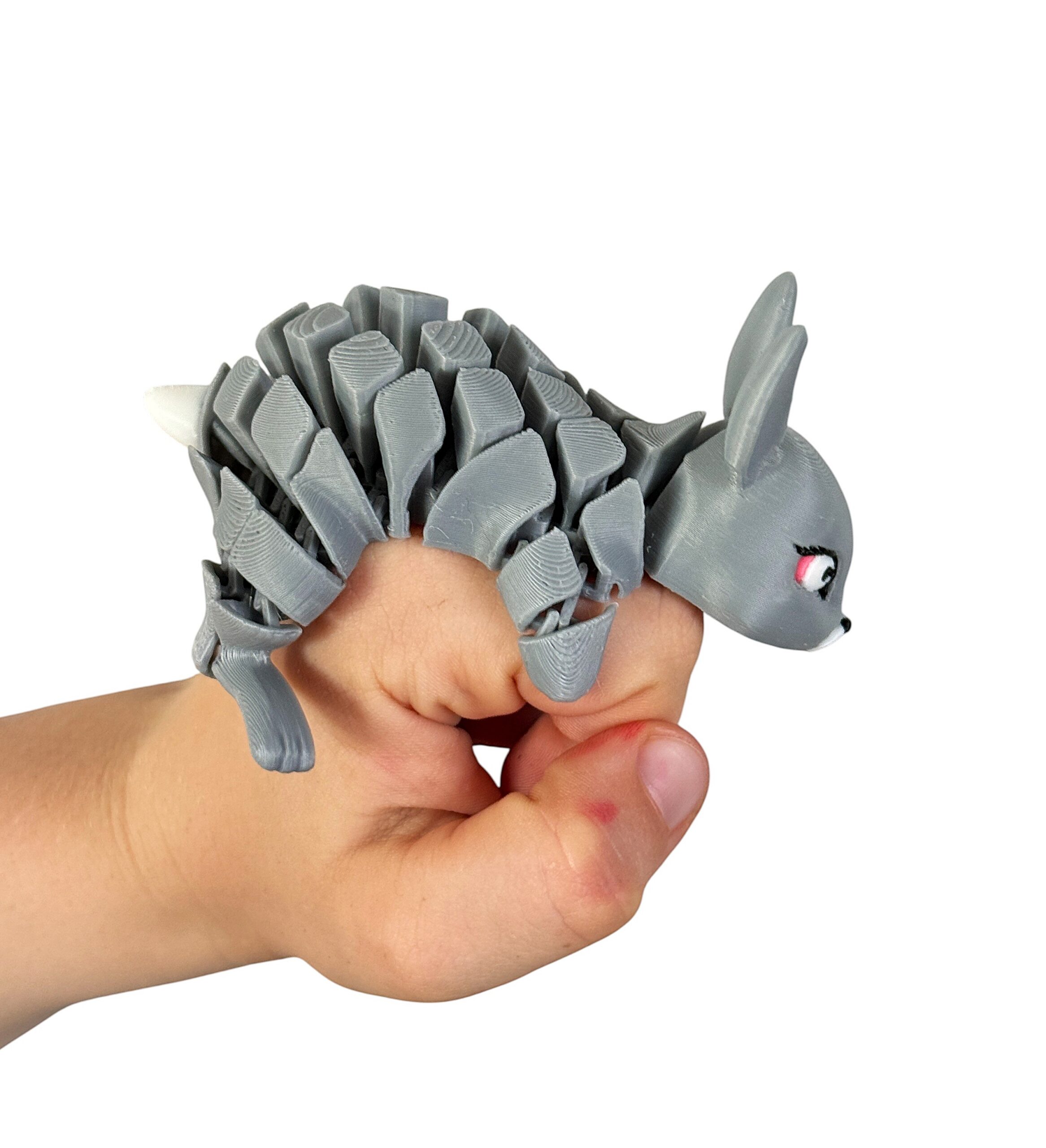 Króliczek, królik Segmentowy 3D – urocza ruchoma figurka, zabawka, prezent - obrazek 2