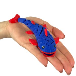 Segmentowy Sum 3D – wesoła rybka, ruchoma zabawka, prezent, ozdoba