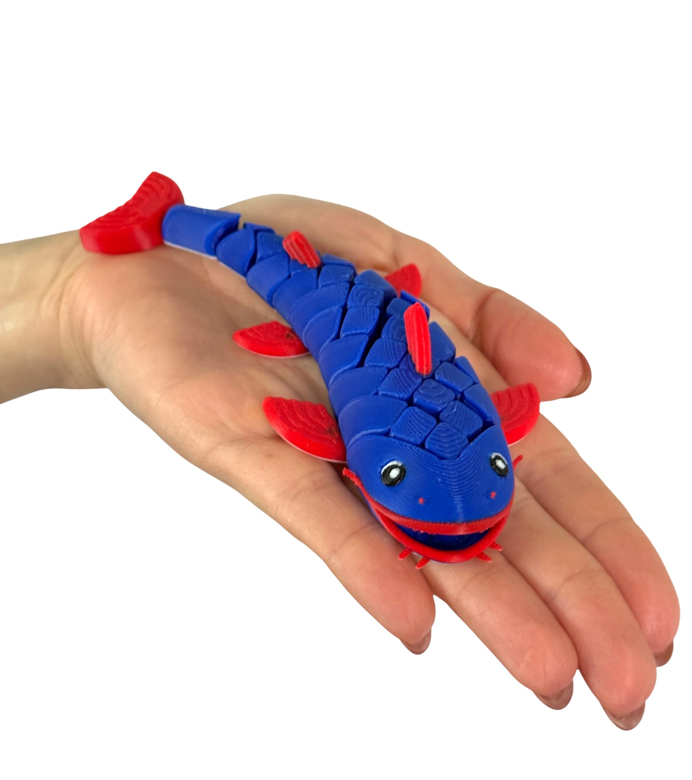 Segmentowy Sum 3D – wesoła rybka, ruchoma zabawka, prezent, ozdoba