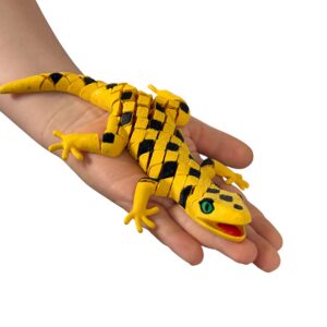 Gekon Segmentowy 3D – zwinny, elastyczny i pełen charakteru! Zabawka, ozdoba terrarium