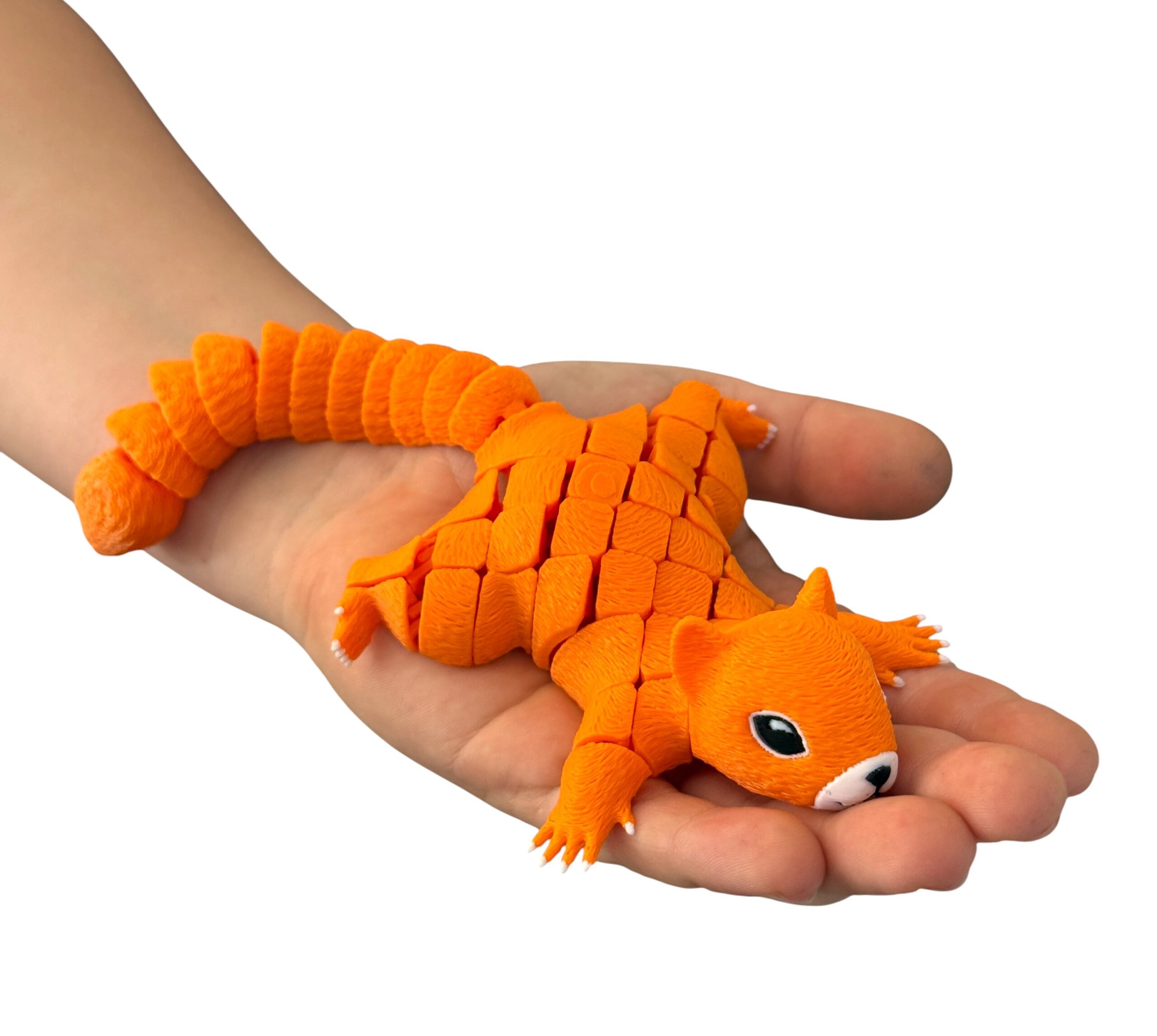 Wiewiórka segmentowa 3D – Twój ruchomy, antystresowy przyjaciel, zabawka, słodka ozdoba - obrazek 14