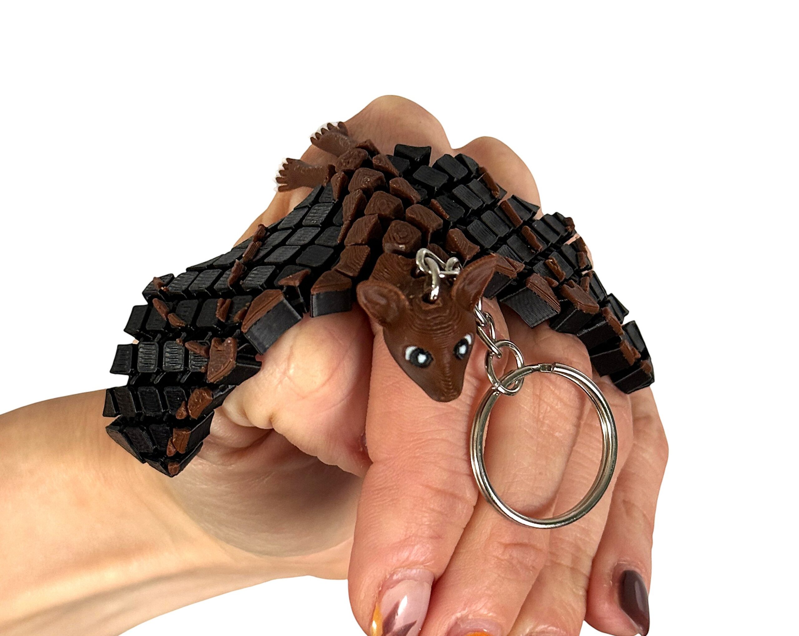 Nietoperz Segmentowy 3D – słodka przegubowa figurka i brelok z charakterem, zabawka - obrazek 16