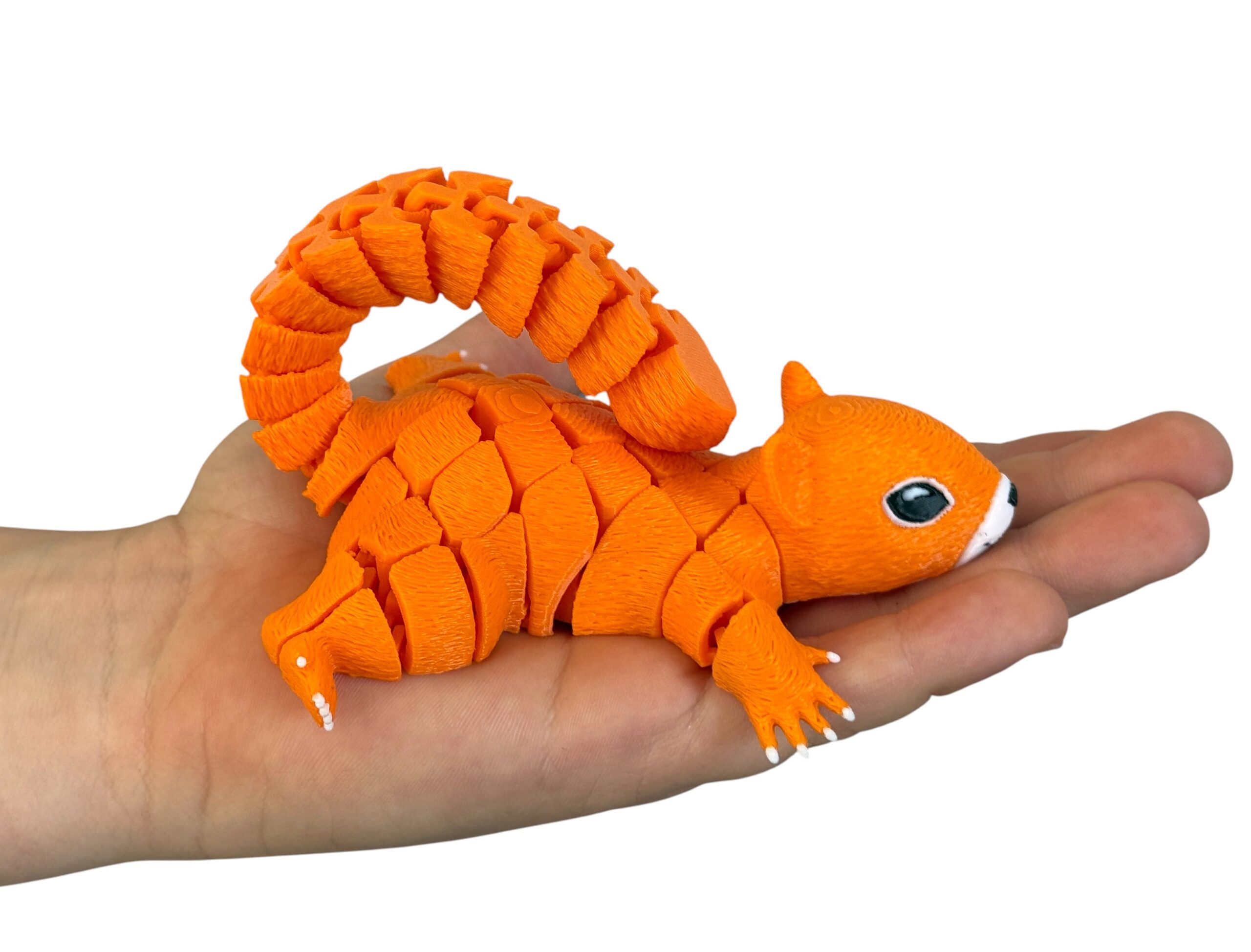 Wiewiórka segmentowa 3D – Twój ruchomy, antystresowy przyjaciel, zabawka, słodka ozdoba - obrazek 15