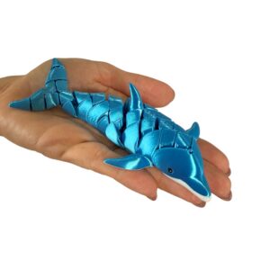 Delfin segmentowy 3D – elastyczna figurka pełna gracji i morskiego uroku! Zabawka