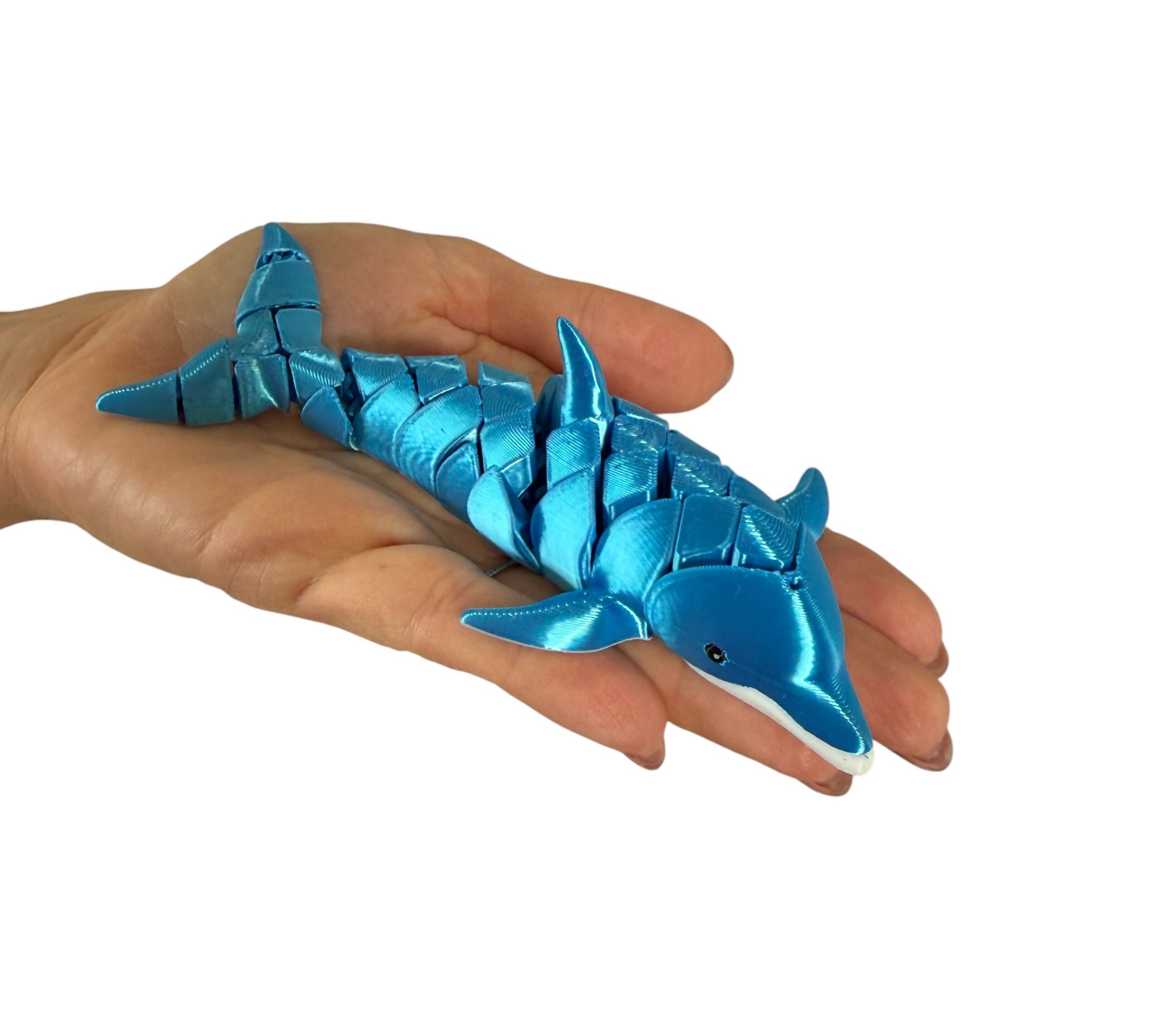 Delfin segmentowy 3D – elastyczna figurka pełna gracji i morskiego uroku! Zabawka