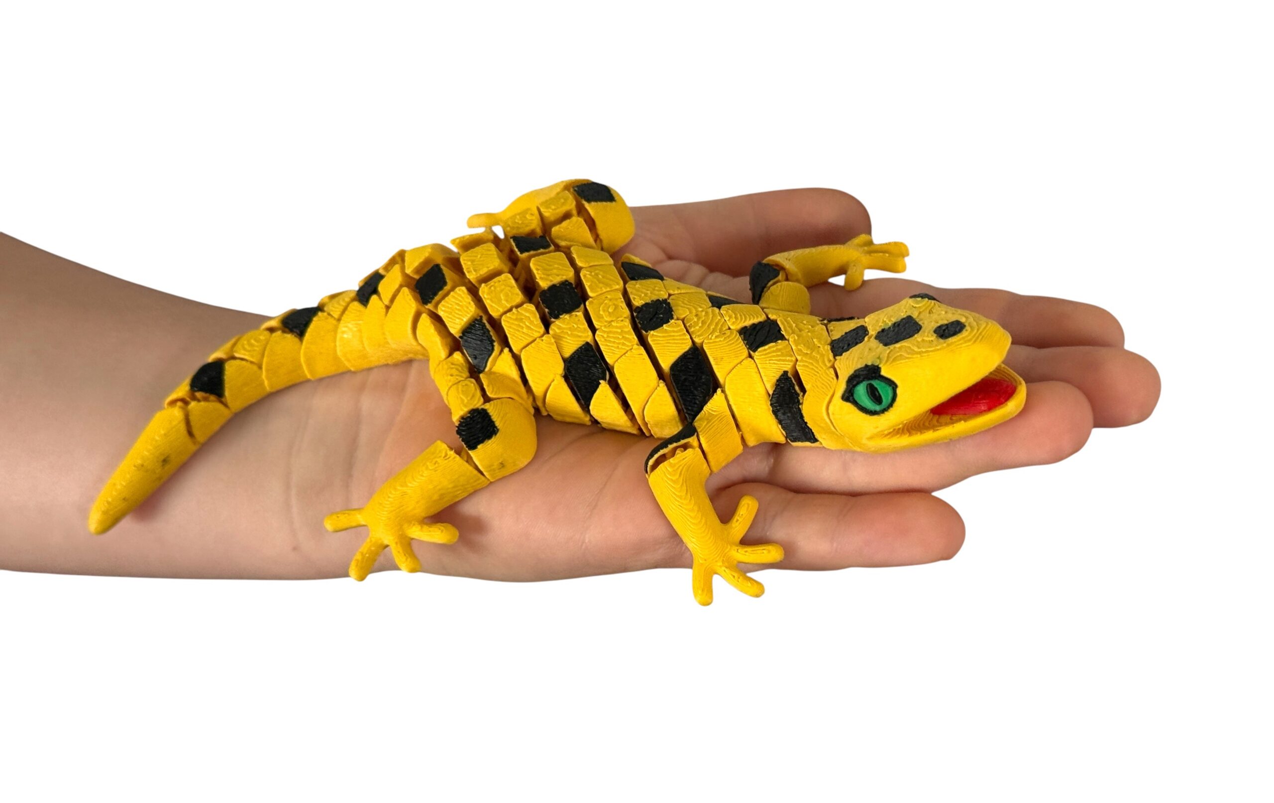 Gekon Segmentowy 3D – zwinny, elastyczny i pełen charakteru! Zabawka, ozdoba terrarium - obrazek 3