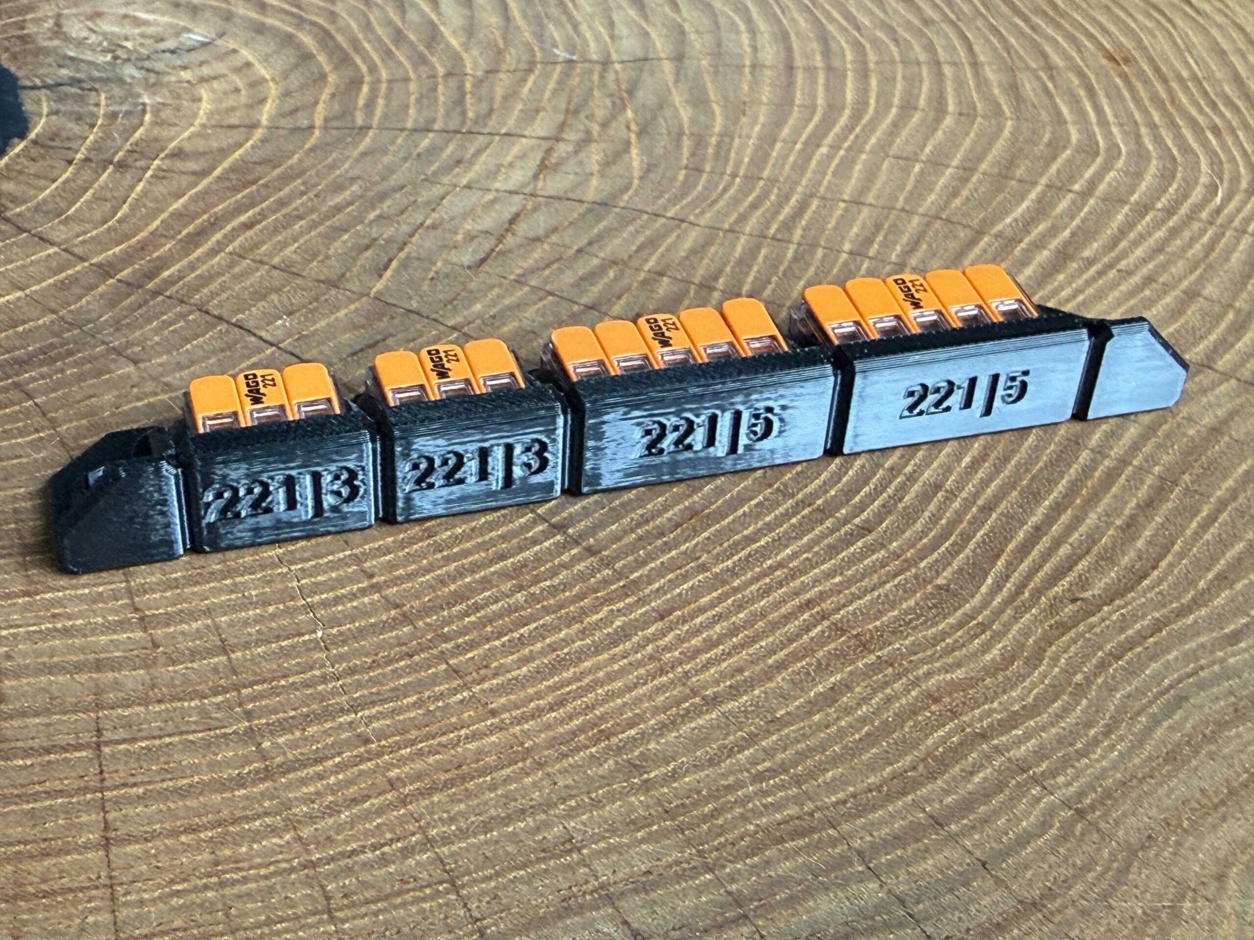 Szyna montażowa, uchwyt na złączki, kostki WAGO 221-415x2 // 221-413x2, solidny i mocny - obrazek 4