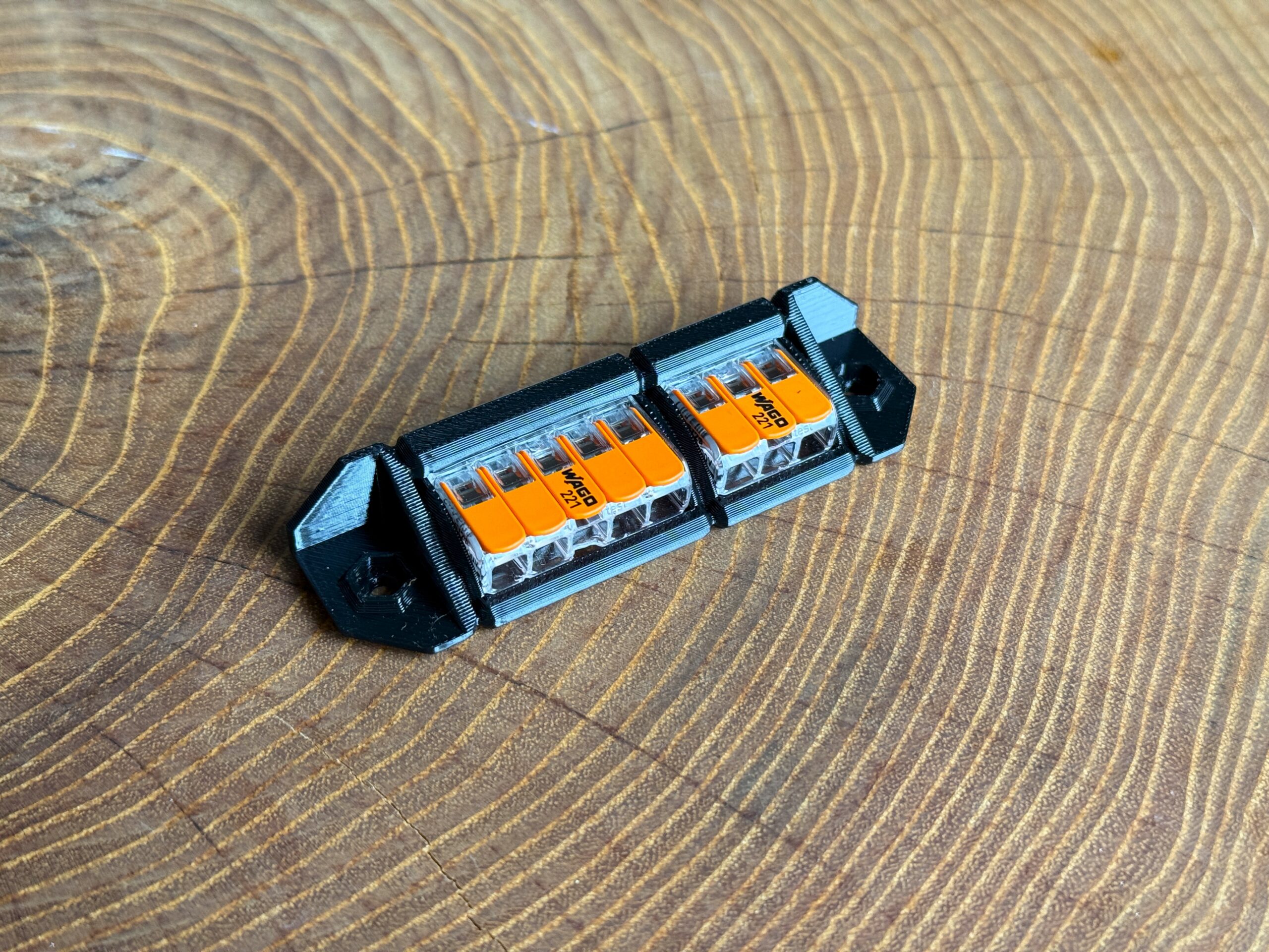 Szyna montażowa, uchwyt na złączki, kostki WAGO 221-415x1 // 221-413x1 solidny i mocny - obrazek 2