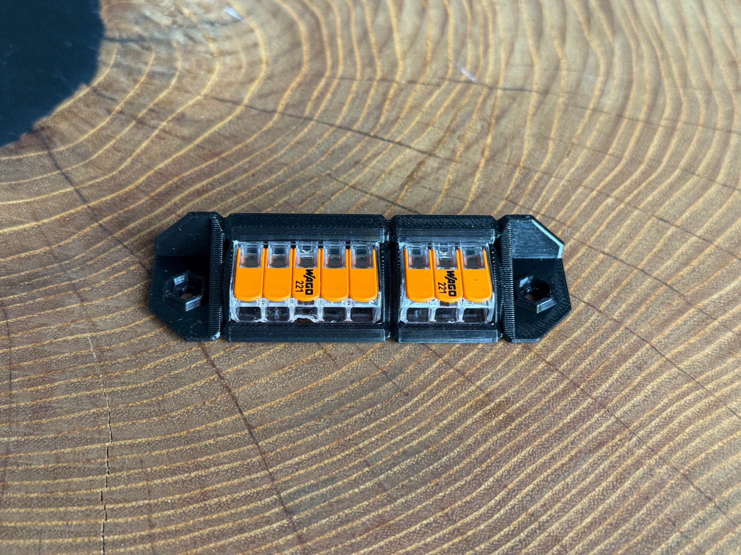 Szyna montażowa, uchwyt na złączki, kostki WAGO 221-415x1 // 221-413x1 solidny i mocny - obrazek 3