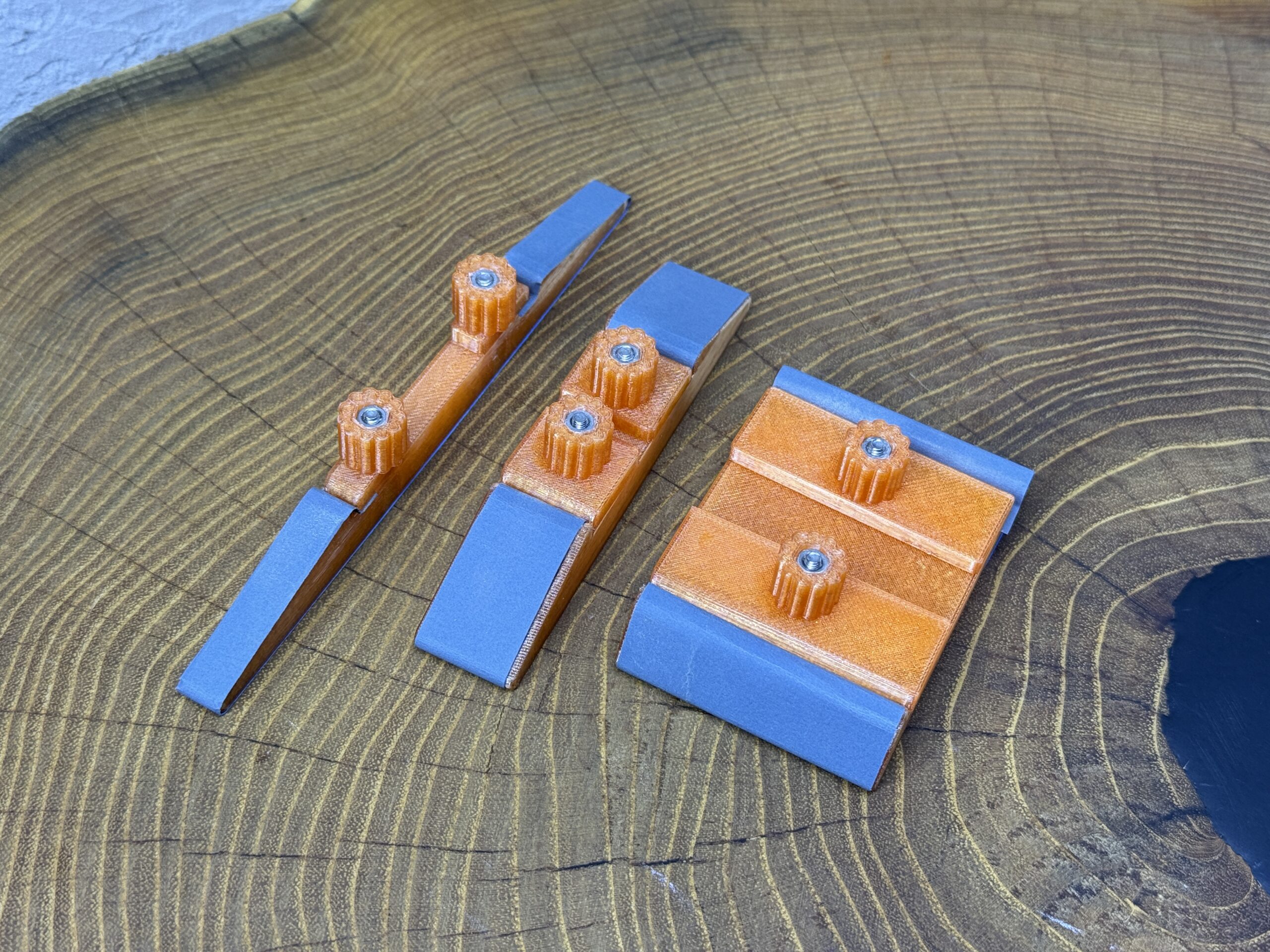 Zestaw 3 uchwytów na papier i płótno ścierne – narzędzie do szlifowania, modelarstwo, DIY - obrazek 2