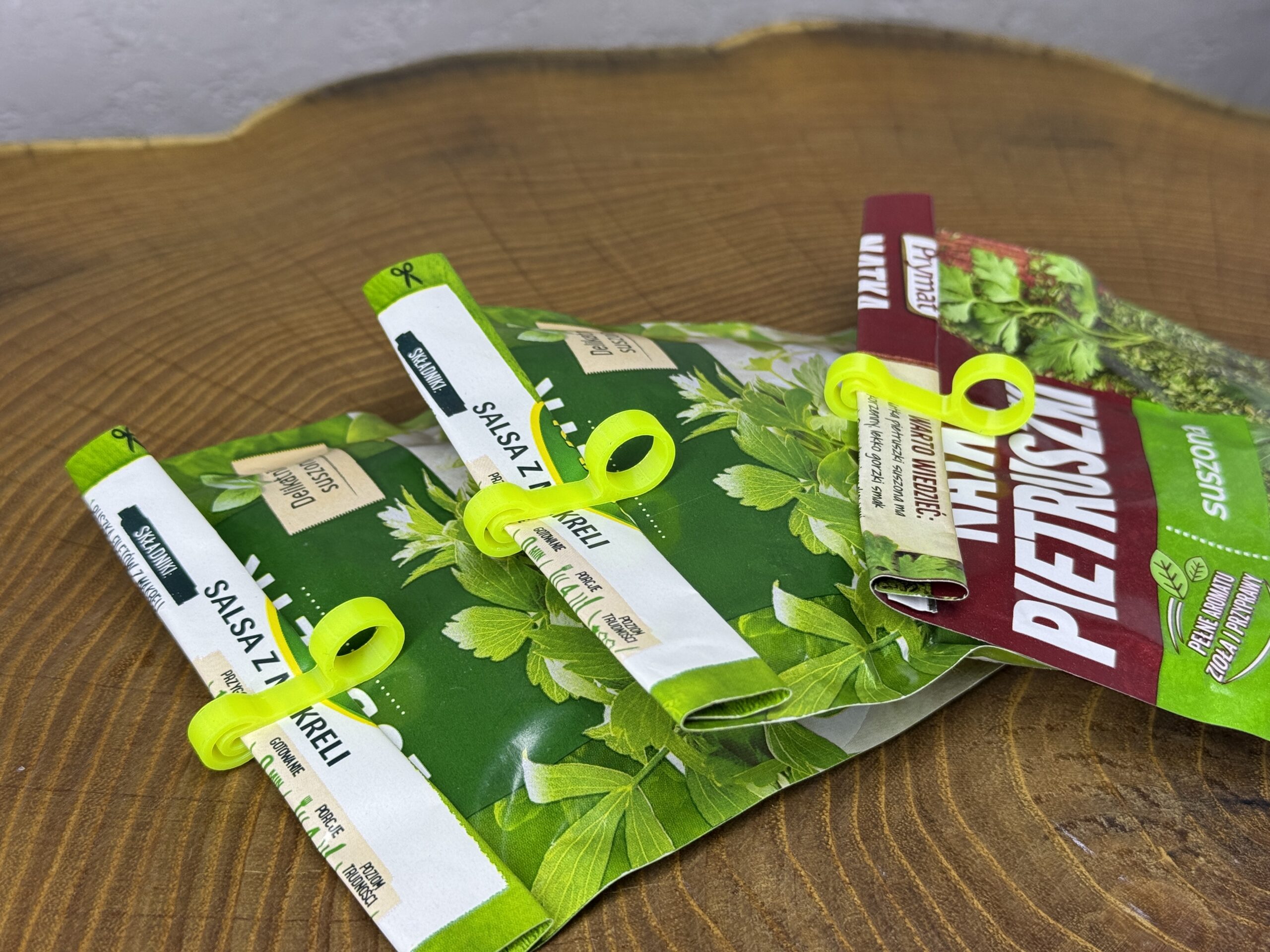 Klipsy do przypraw / torebek / opakowań – komplet 10 sztuk, różne kolory - obrazek 6