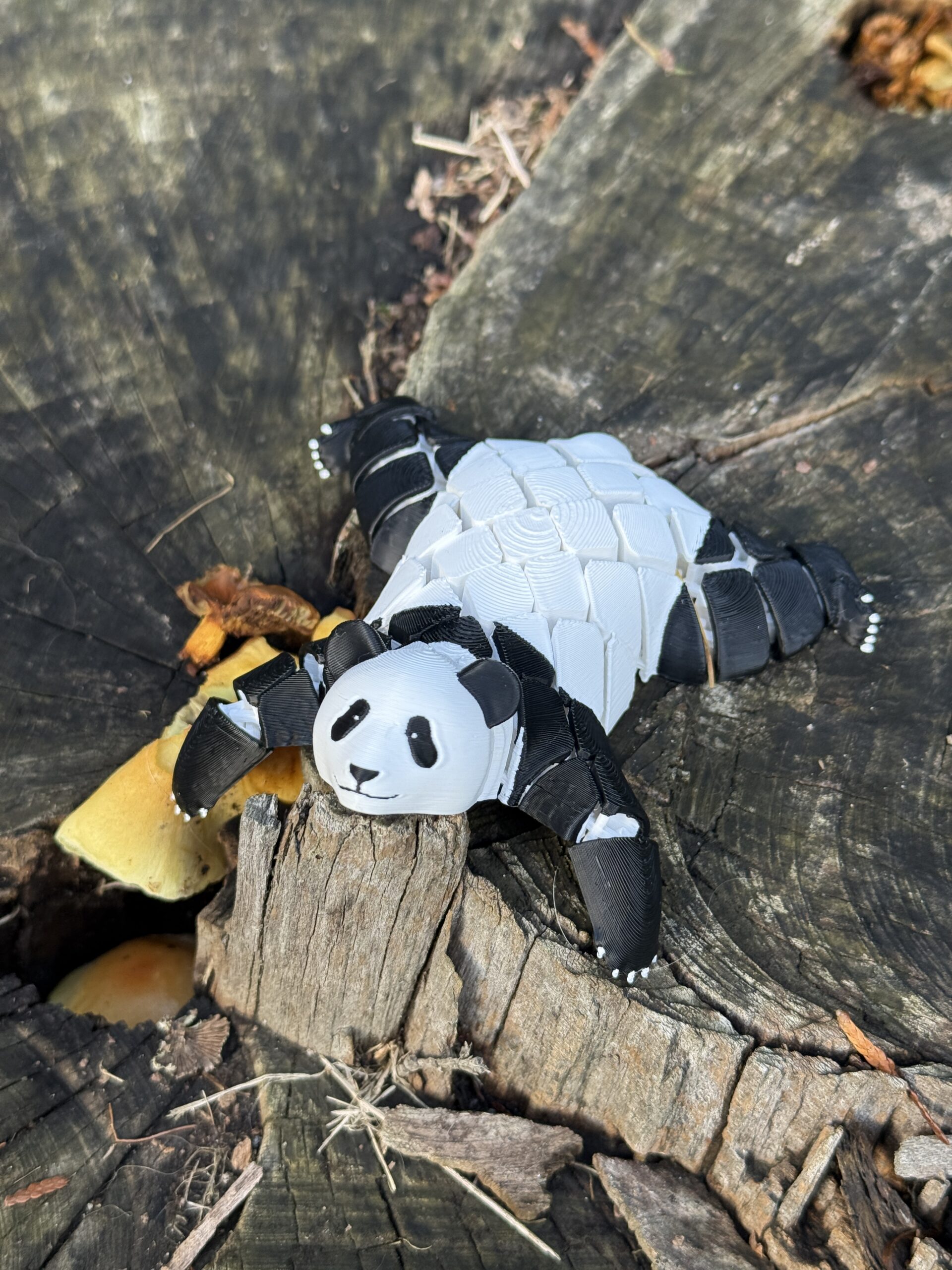 Panda segmentowa 3D – ruchoma figurka pełna spokoju i wdzięku, zabawka - obrazek 8