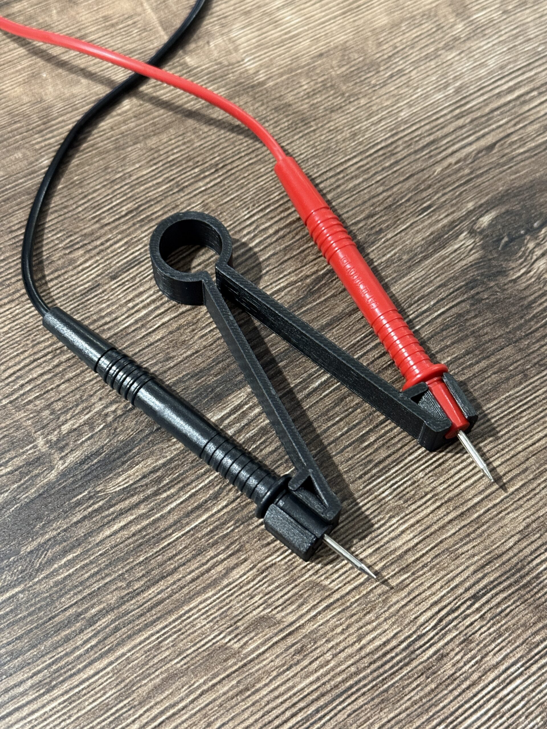 Pęseta, uchwyt do sond pomiarowych multimetru / miernika 8 mm - obrazek 9