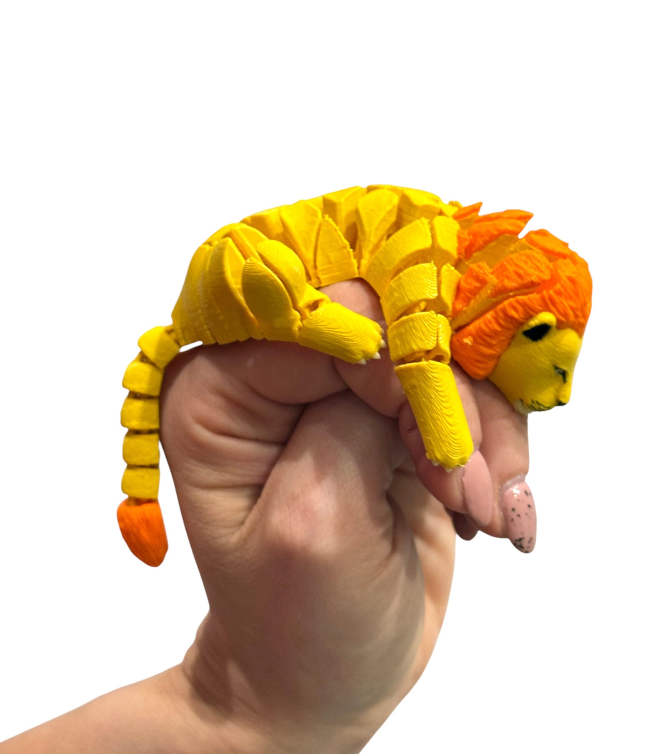 Lew segmentowy 3D – król dżungli w twoich dłoniach, ruchoma zabawka - obrazek 16