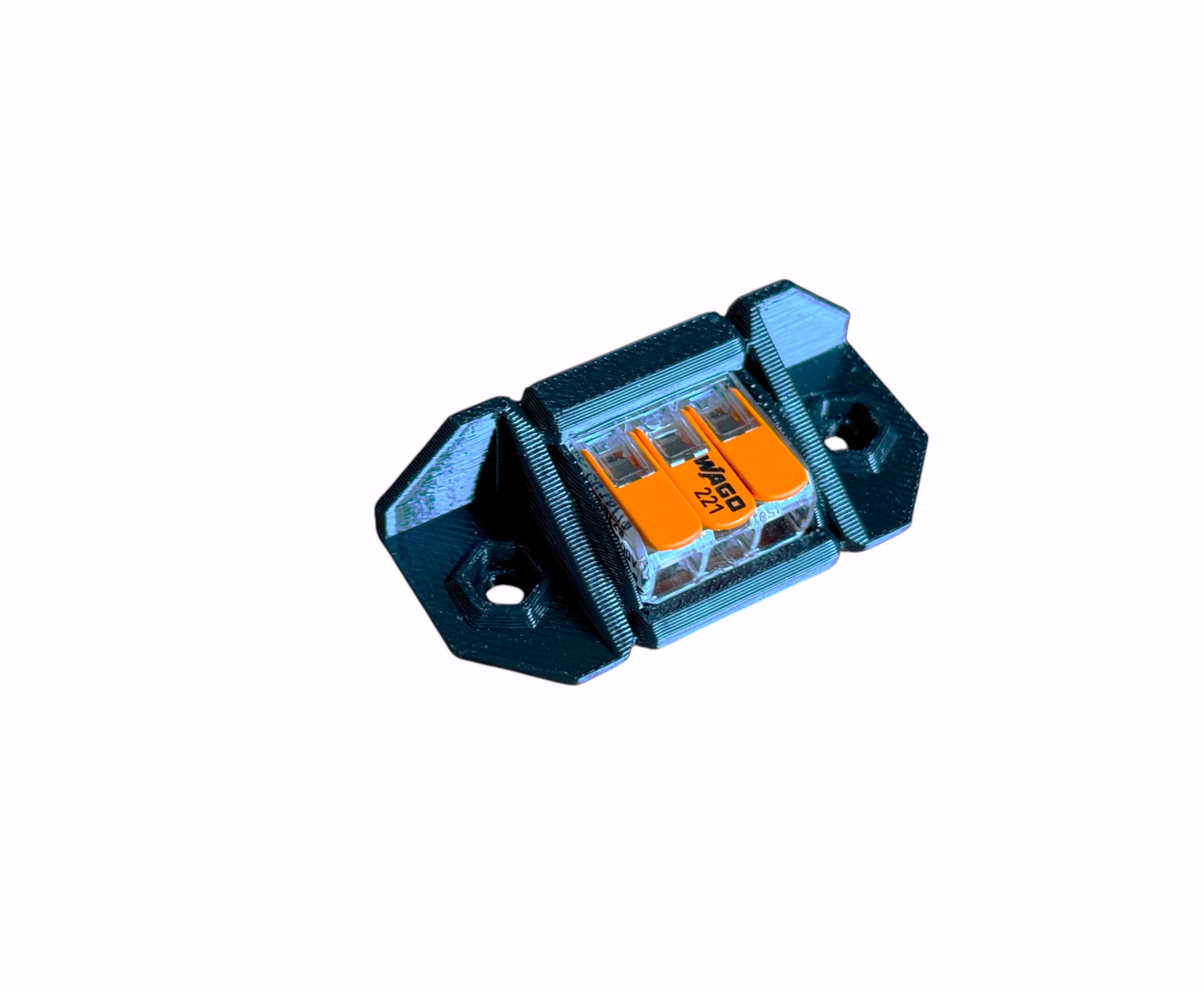 Szyna montażowa, uchwyt na złączki, kostki WAGO 221-413x1, solidny i mocny