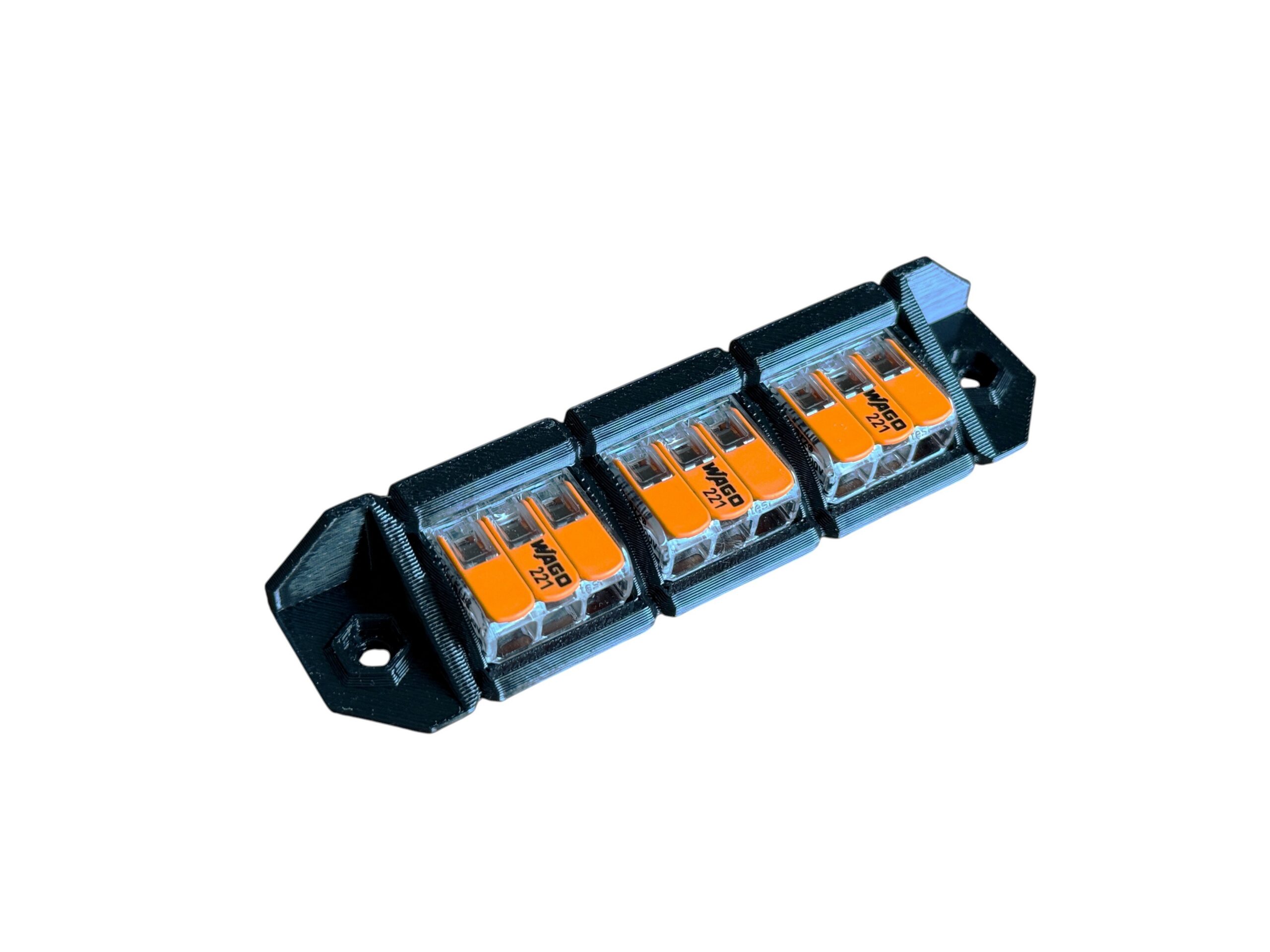 Szyna montażowa, uchwyt na złączki, kostki WAGO 221-413x3, solidny i mocny