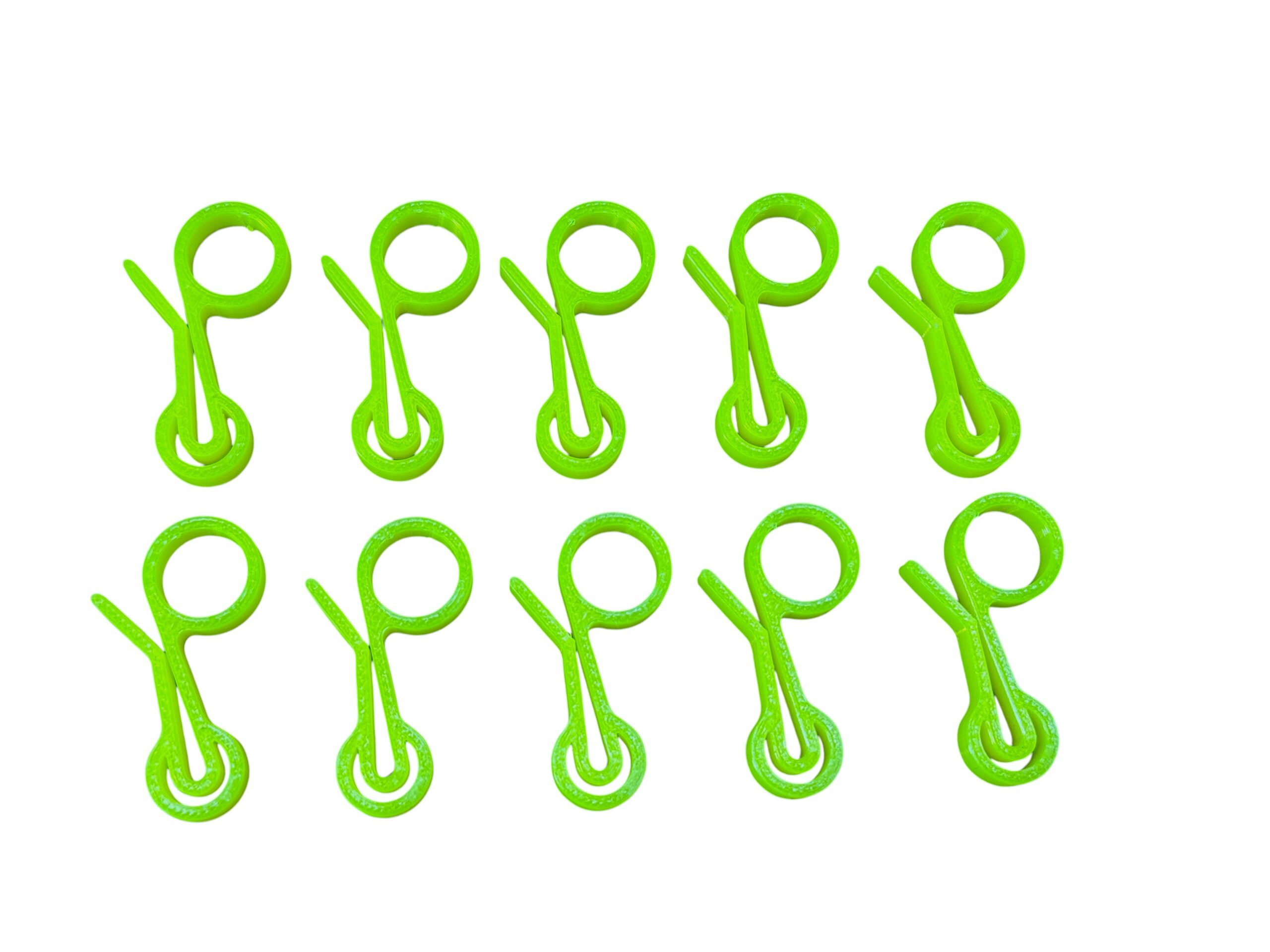 Klipsy do przypraw / torebek / opakowań – komplet 10 sztuk, różne kolory