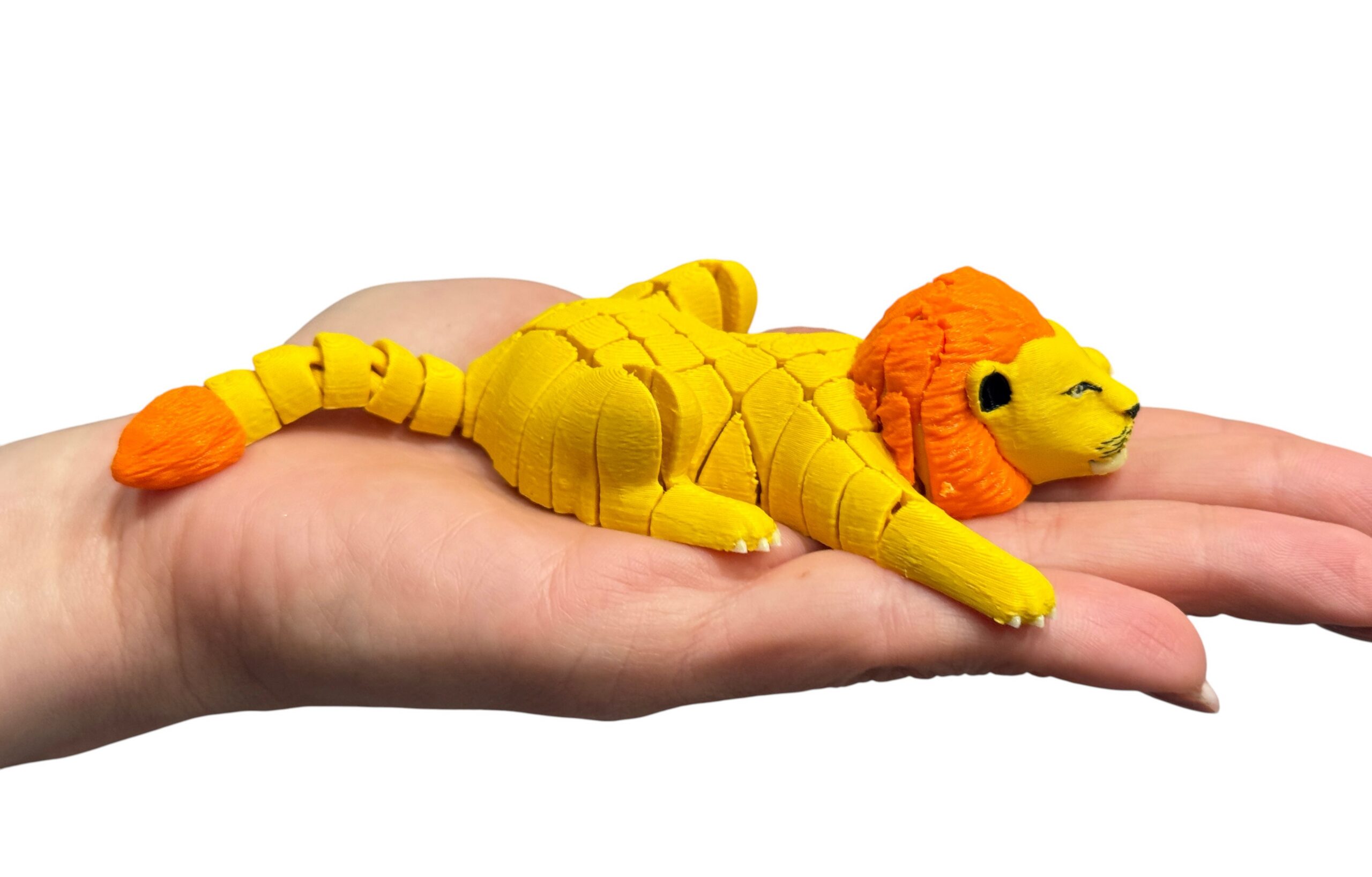 Lew segmentowy 3D – król dżungli w twoich dłoniach, ruchoma zabawka - obrazek 15