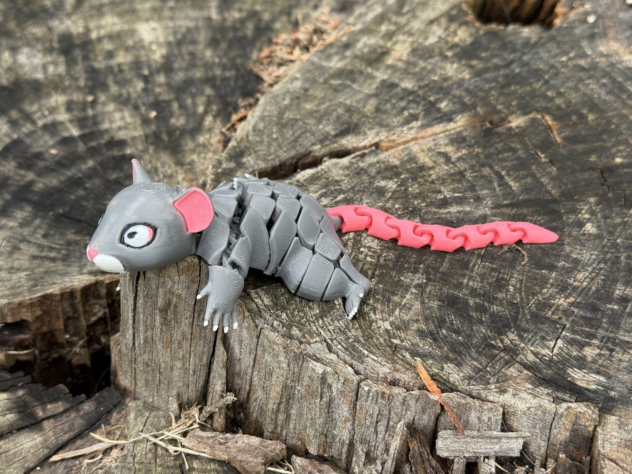 Myszka segmentowa 3D – ruchoma, elastyczna i przesłodka! Zabawka, prezent - obrazek 2